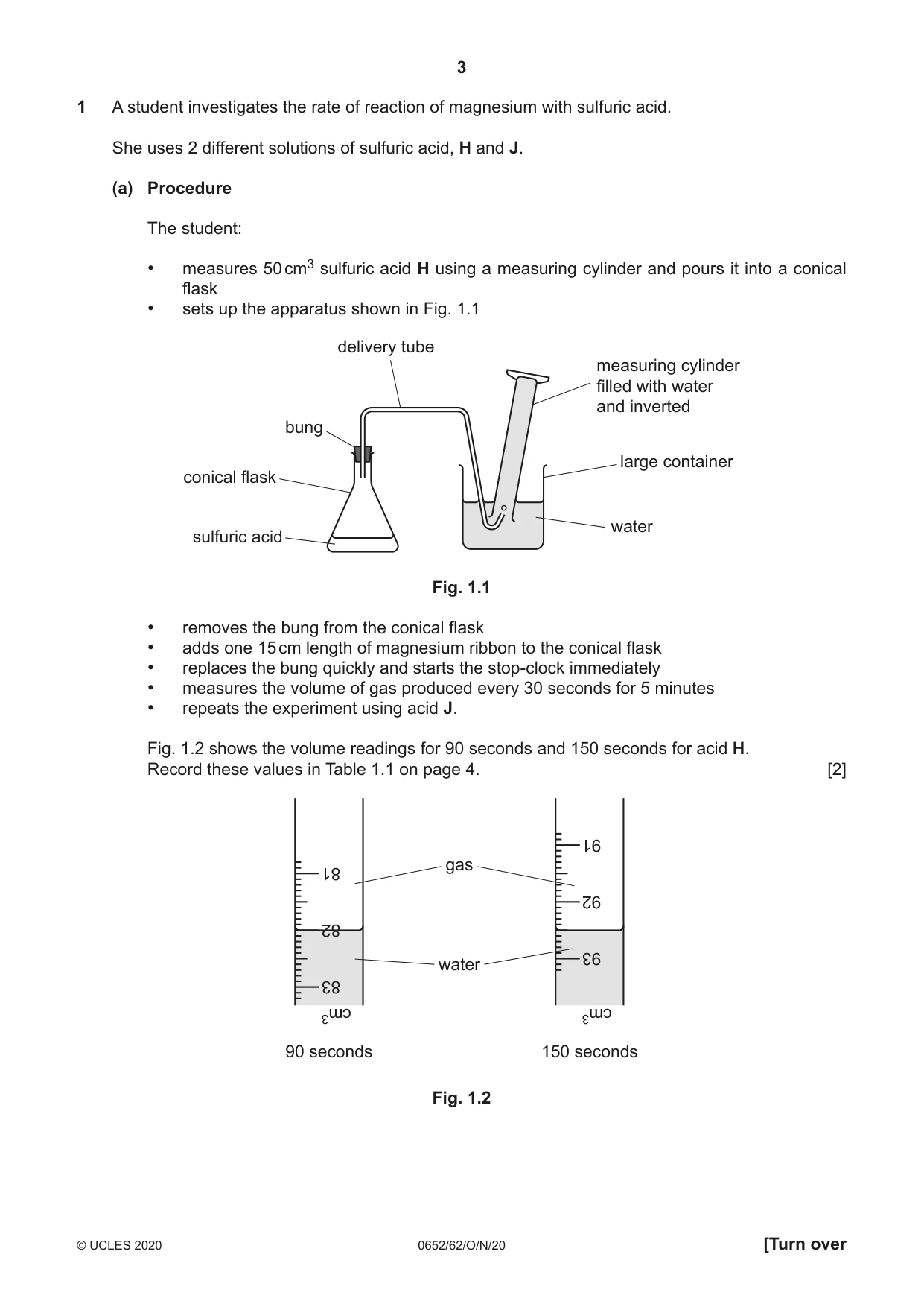 Cambridge IGCSE Physical Science 0652 2020 Oct/Nov Paper 6 · Variant 2 question paper, page 3 of 16