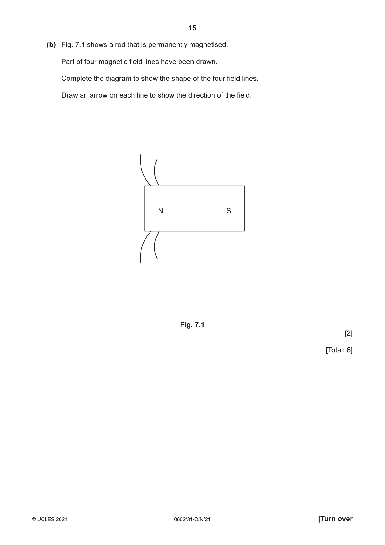 Cambridge IGCSE Physical Science 0652 2021 Oct/Nov Paper 3 · Variant 1 question paper, page 15 of 20
