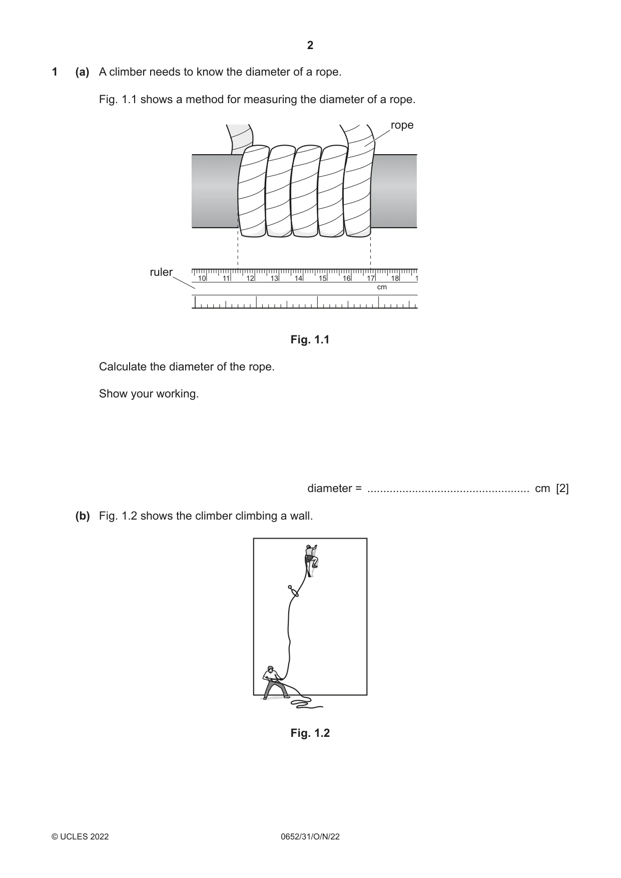 Cambridge IGCSE Physical Science 0652 2022 Oct/Nov Paper 3 · Variant 1 question paper, page 2 of 24