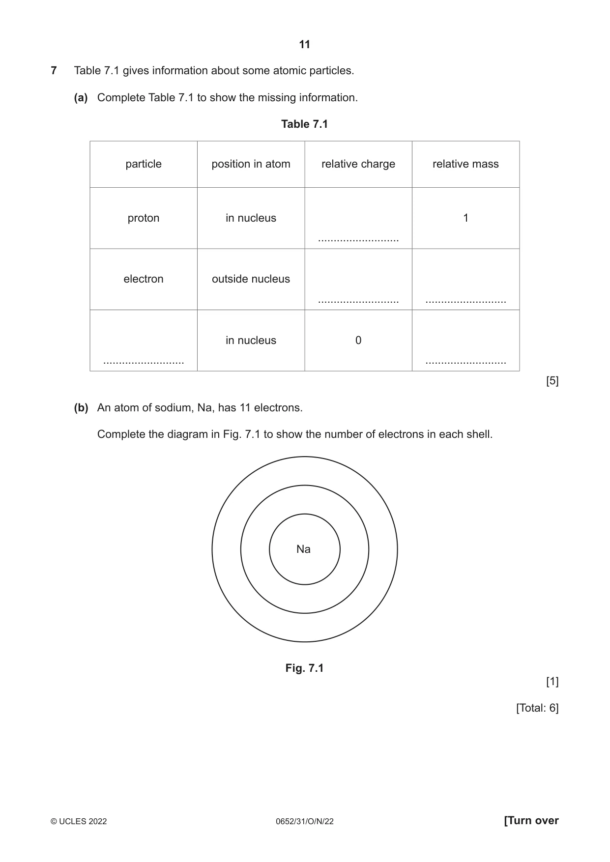 Cambridge IGCSE Physical Science 0652 2022 Oct/Nov Paper 3 · Variant 1 question paper, page 11 of 24