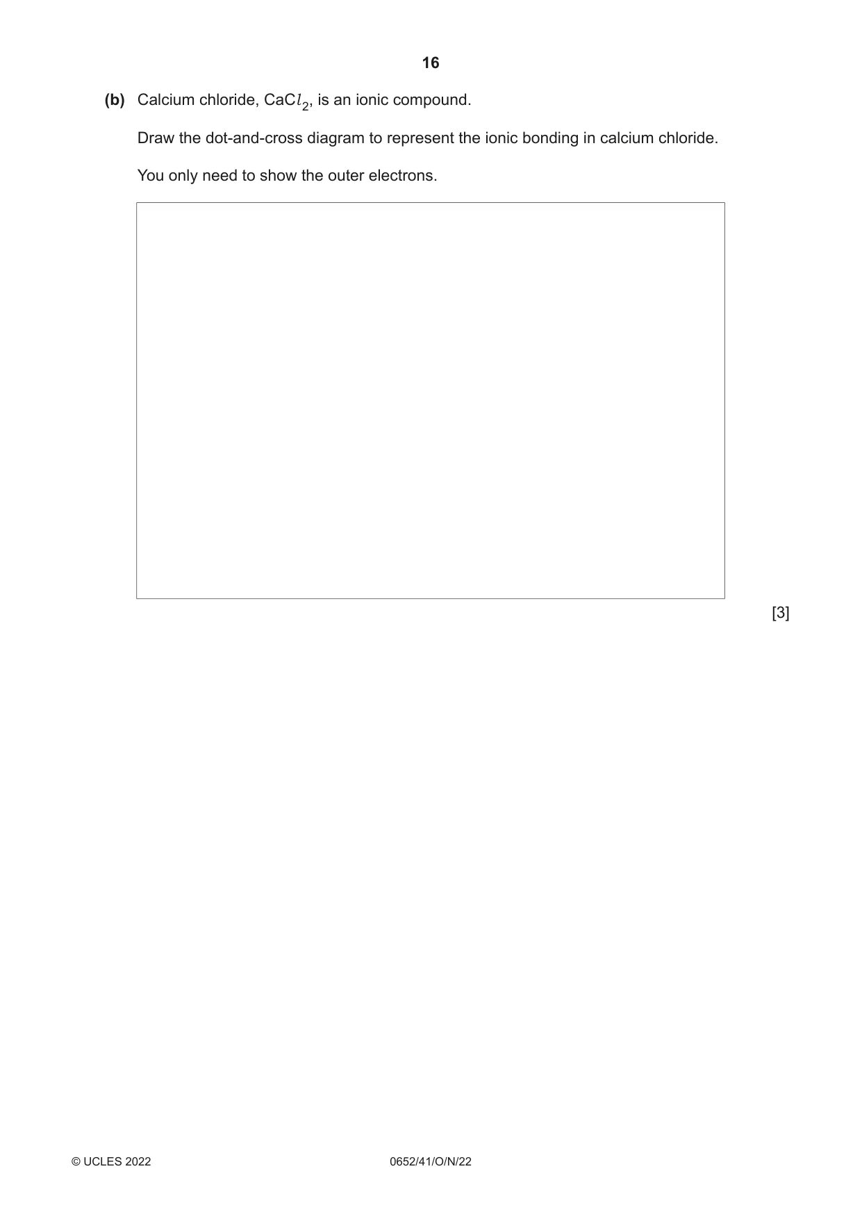 Cambridge IGCSE Physical Science 0652 2022 Oct/Nov Paper 4 · Variant 1 question paper, page 16 of 20