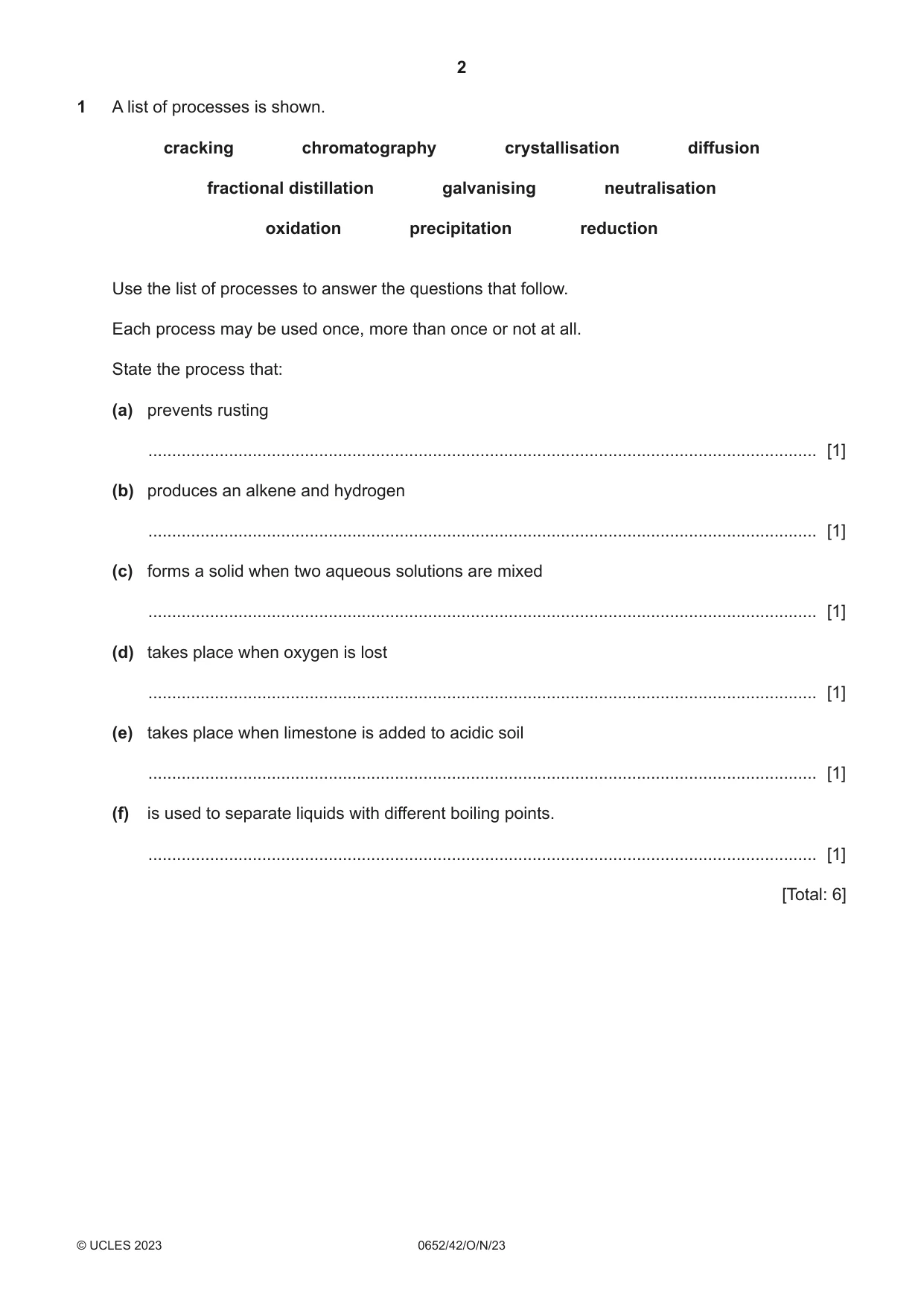 Cambridge IGCSE Physical Science 0652 2023 Oct/Nov Paper 4 · Variant 2 question paper, page 2 of 24