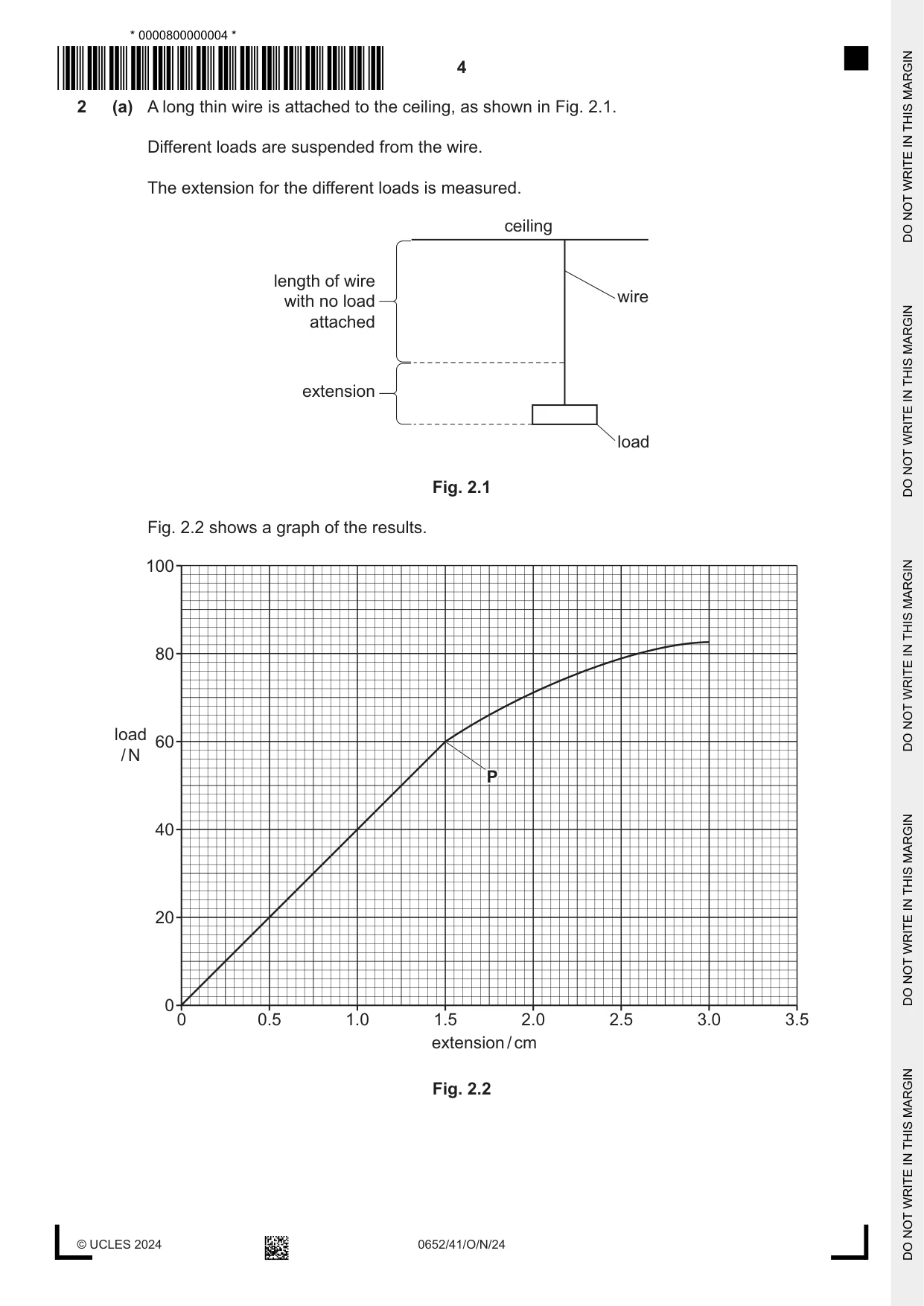 Cambridge IGCSE Physical Science 0652 2024 Oct/Nov Paper 4 · Variant 1 question paper, page 4 of 24