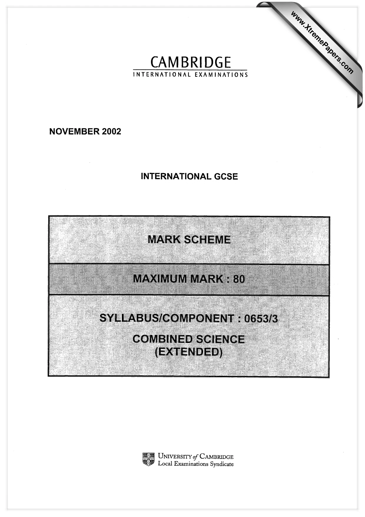 Mark scheme, page 1 of 6