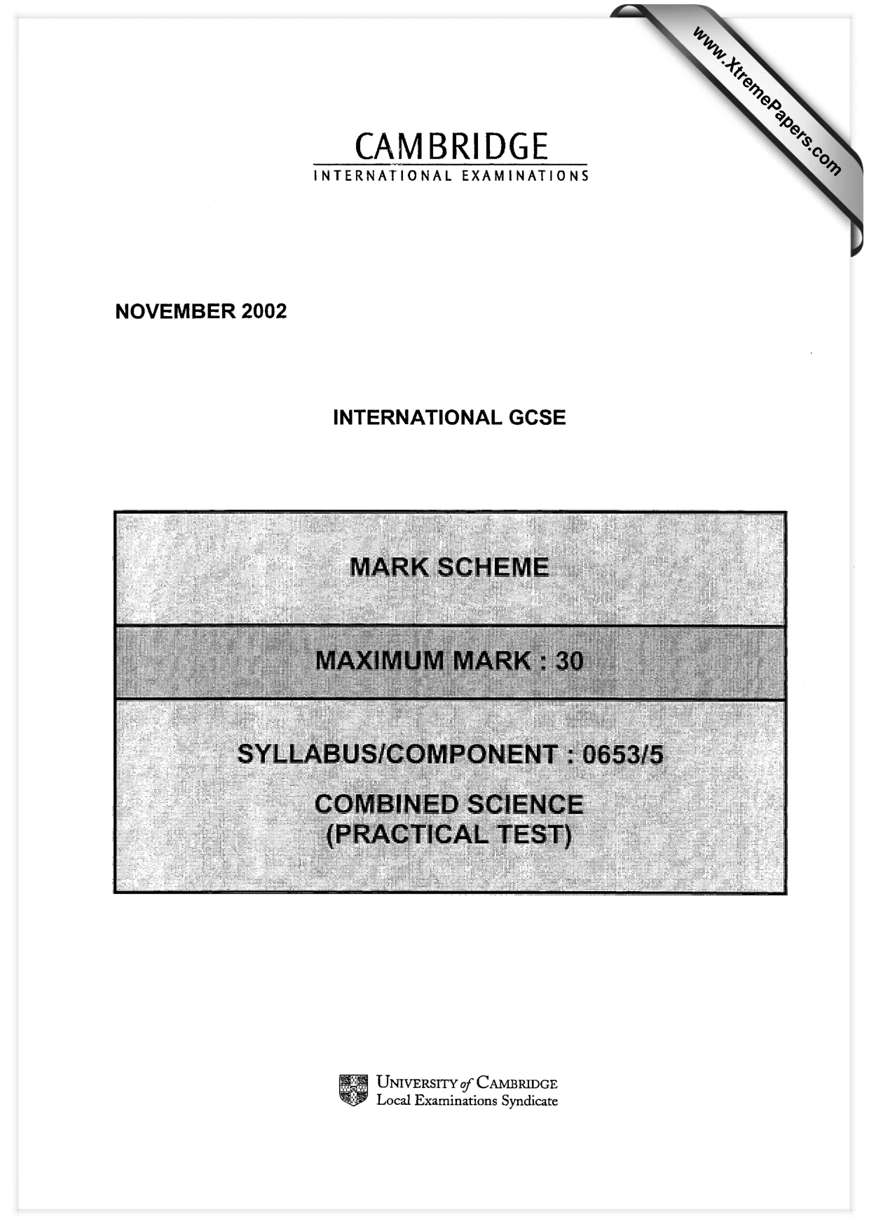 Mark scheme, page 1 of 3