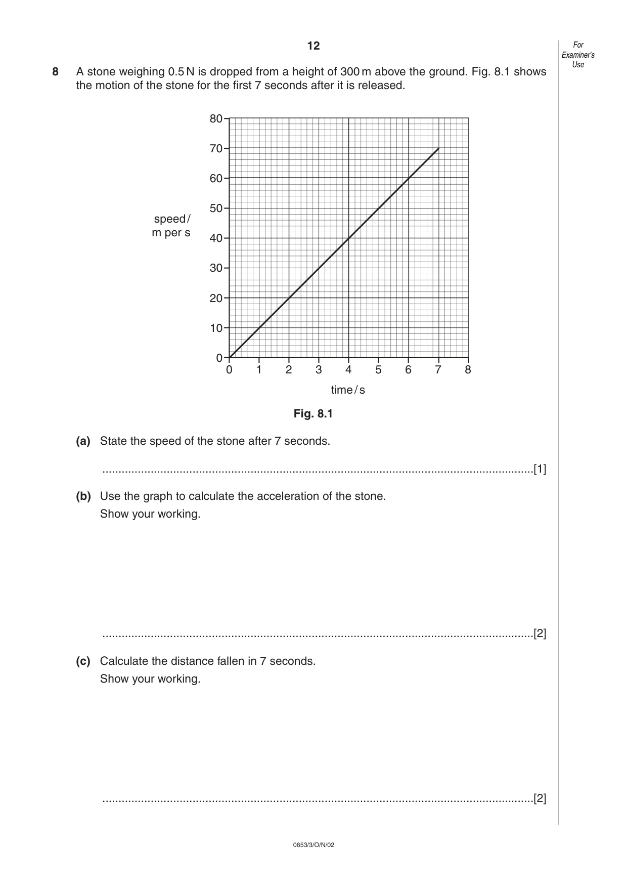 Cambridge IGCSE Science - Combined 0653 2002 Oct/Nov Paper 3 · Variant 1 question paper, page 12 of 16