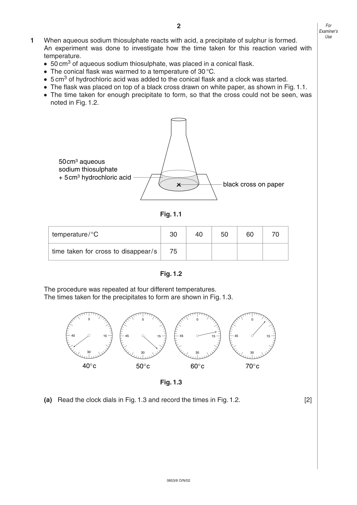 Cambridge IGCSE Science - Combined 0653 2002 Oct/Nov Paper 6 · Variant 1 question paper, page 2 of 12