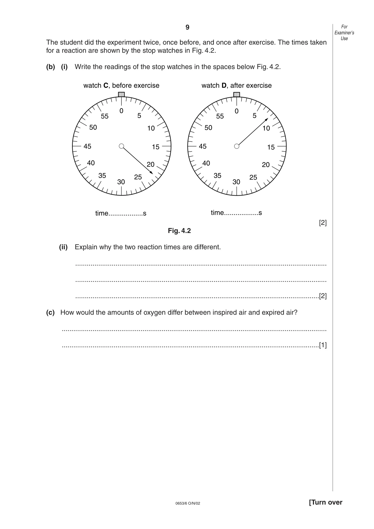 Cambridge IGCSE Science - Combined 0653 2002 Oct/Nov Paper 6 · Variant 1 question paper, page 9 of 12