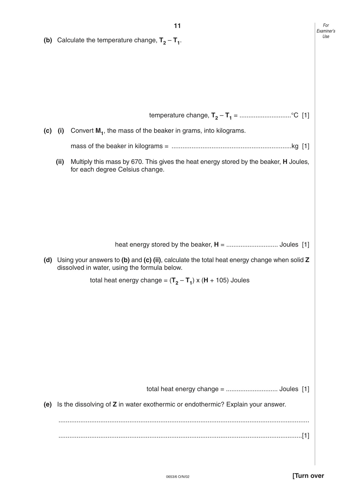 Cambridge IGCSE Science - Combined 0653 2002 Oct/Nov Paper 6 · Variant 1 question paper, page 11 of 12