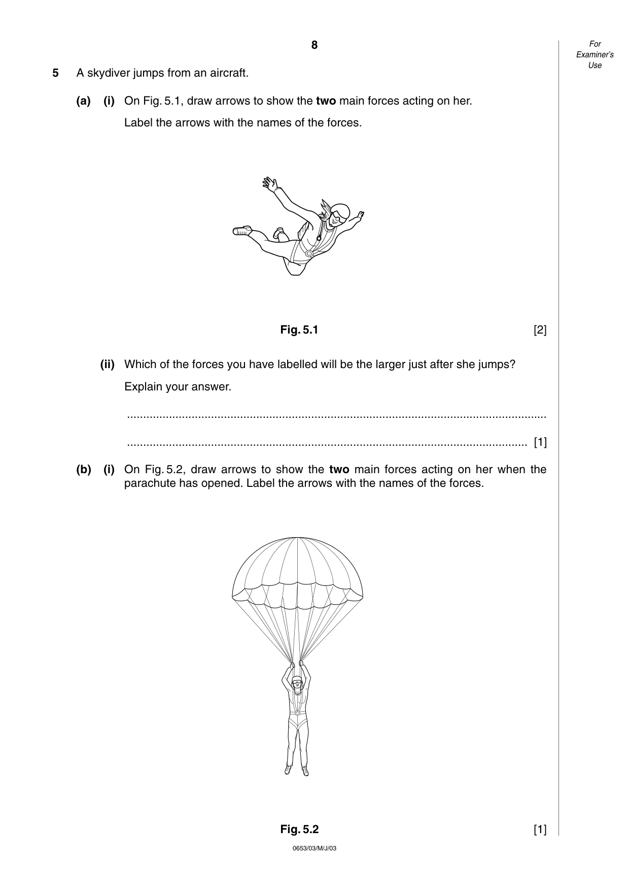 Cambridge IGCSE Science - Combined 0653 2003 May/June Paper 3 · Variant 1 question paper, page 8 of 20
