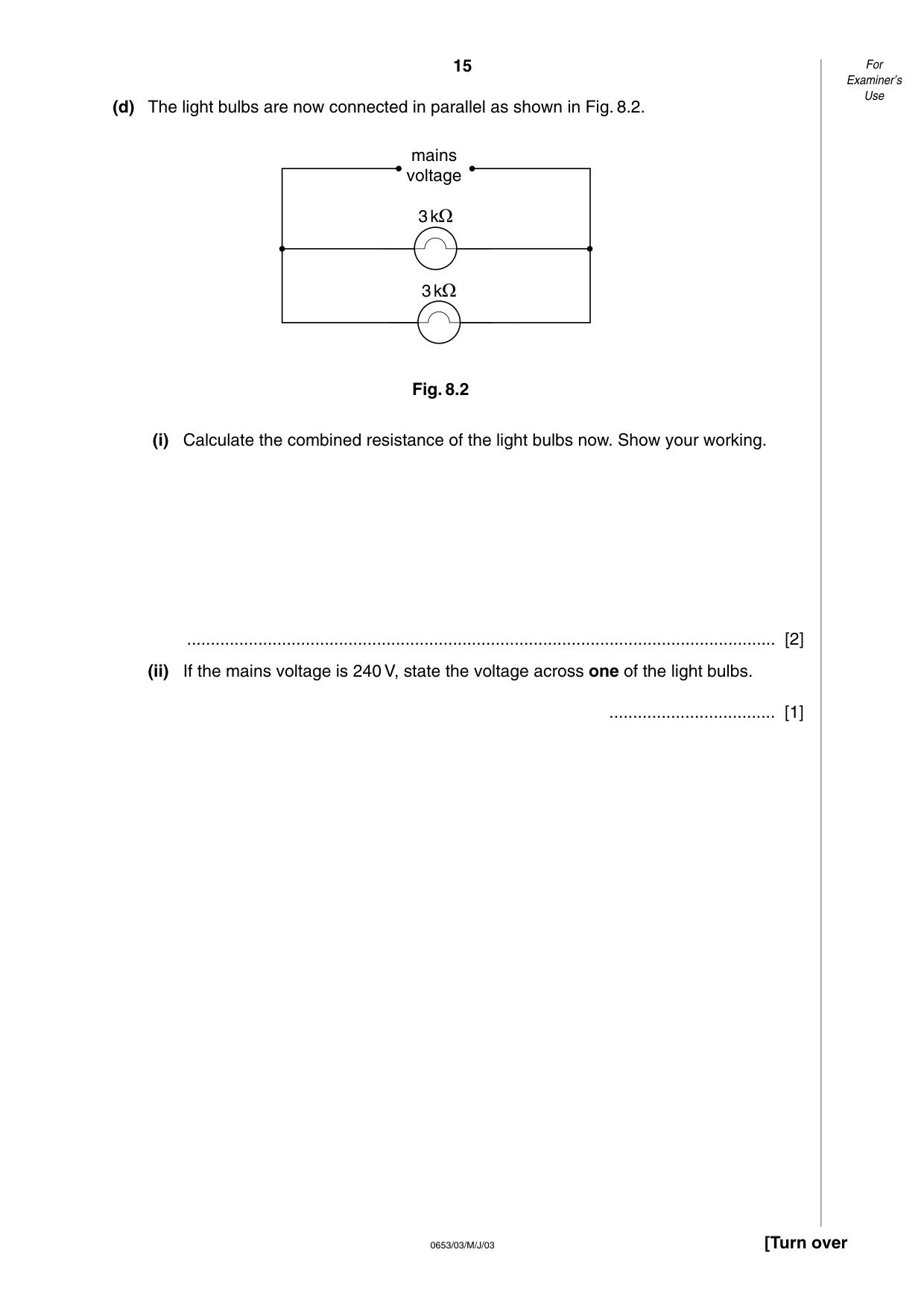 Cambridge IGCSE Science - Combined 0653 2003 May/June Paper 3 · Variant 1 question paper, page 15 of 20