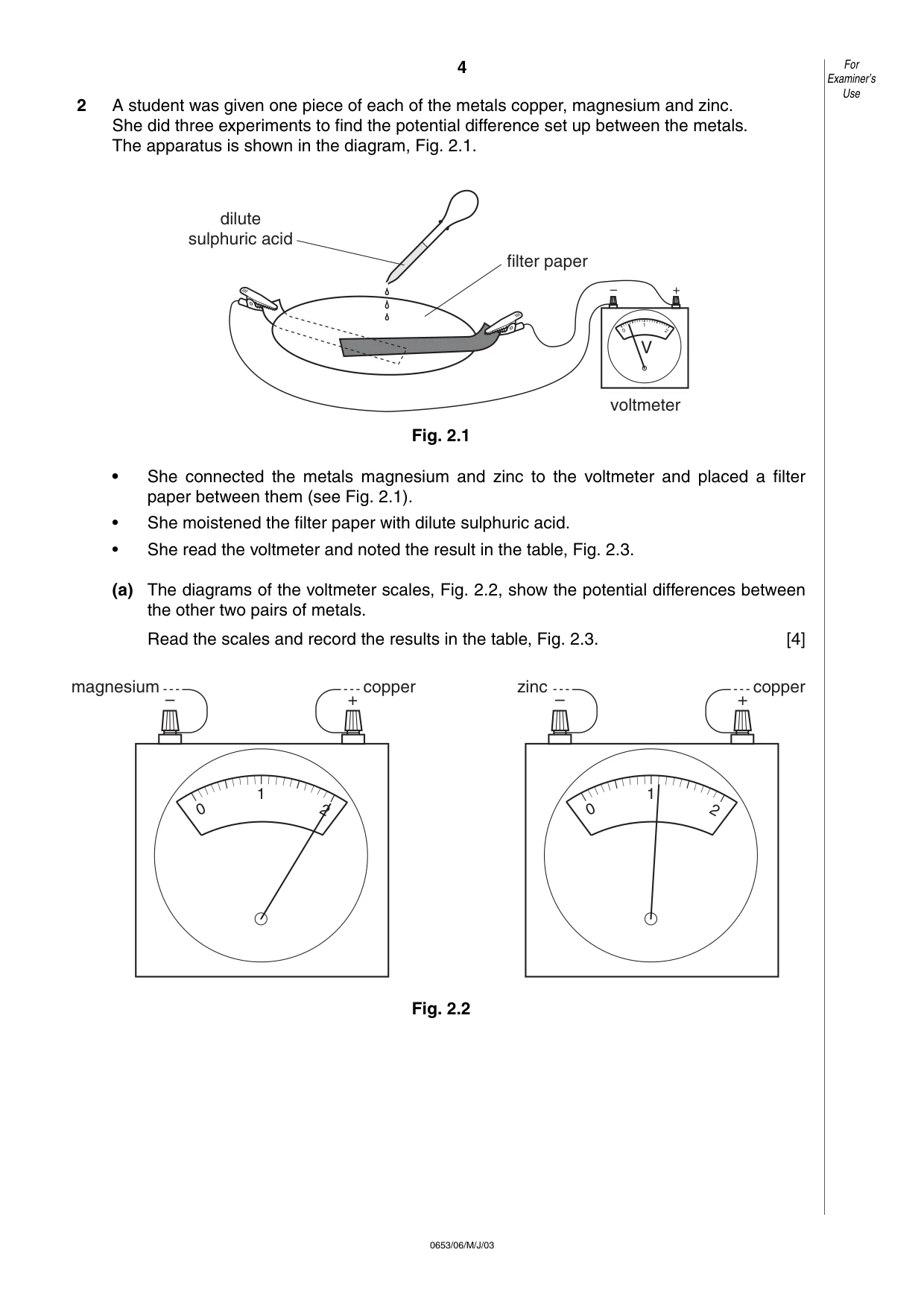 Cambridge IGCSE Science - Combined 0653 2003 May/June Paper 6 · Variant 1 question paper, page 4 of 16