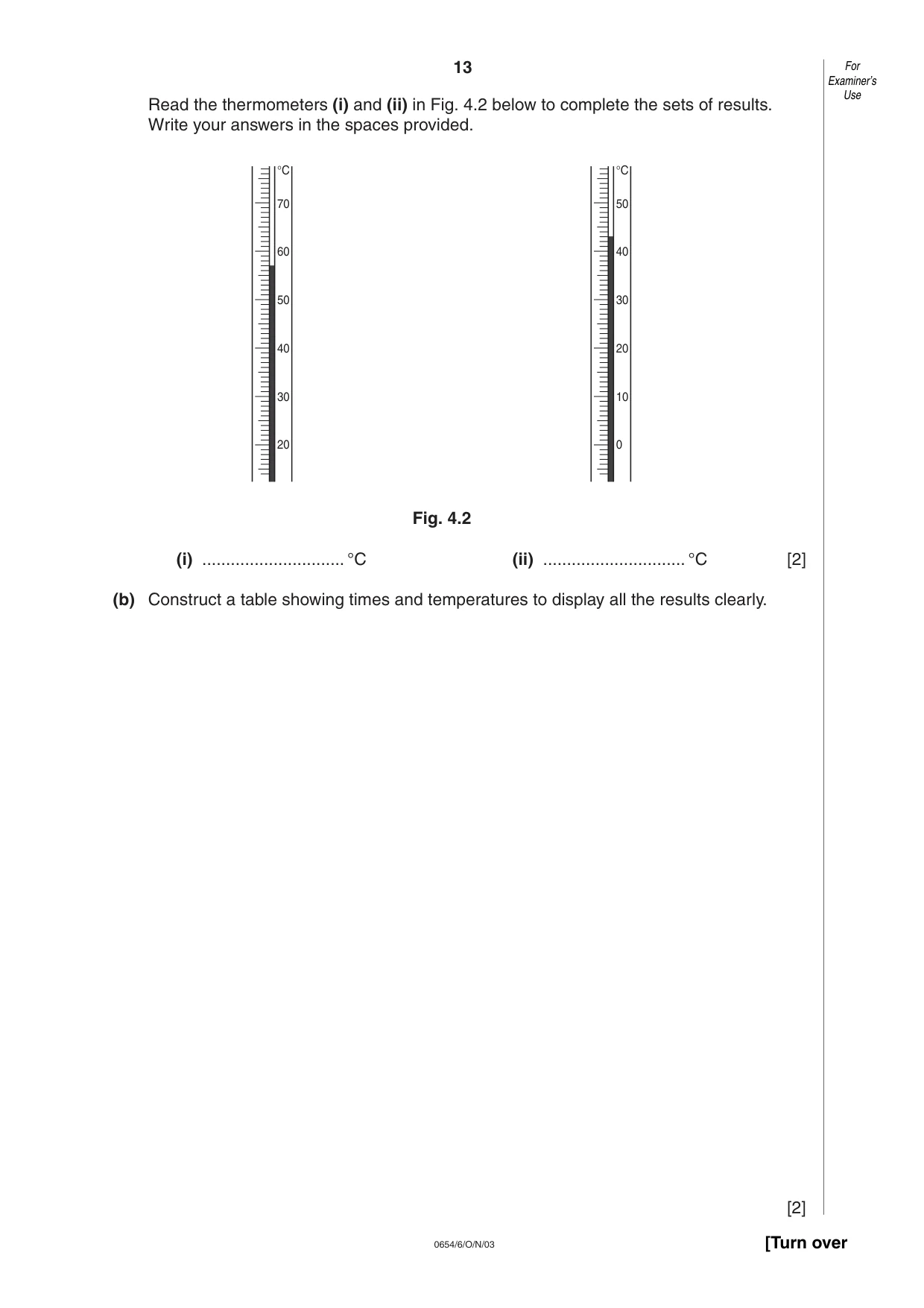 Cambridge IGCSE Science - Combined 0653 2003 Oct/Nov Paper 6 · Variant 1 question paper, page 13 of 20