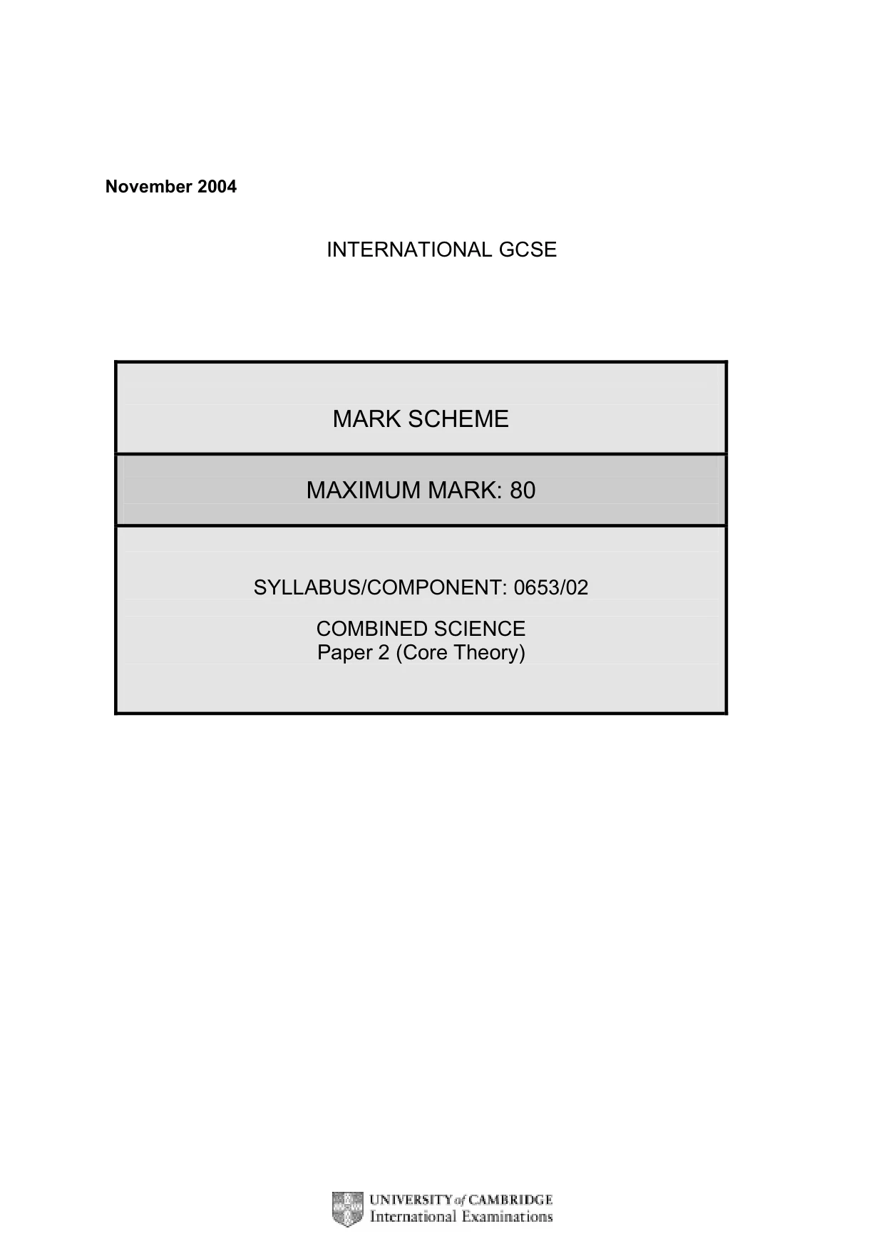 Mark scheme, page 3 of 7
