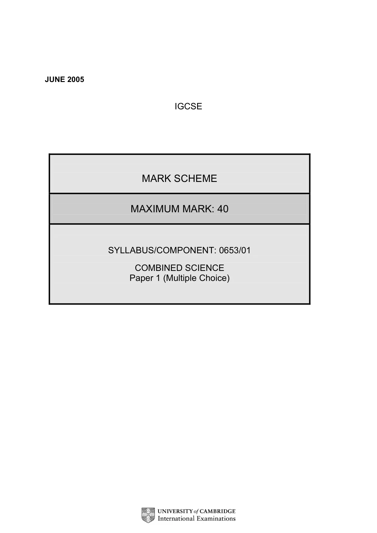 Mark scheme, page 3 of 4