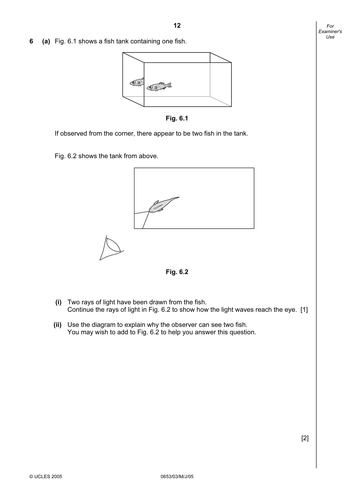 Cambridge IGCSE Science - Combined 0653 2005 May/June Paper 3 · Variant 1 question paper, page 12 of 20