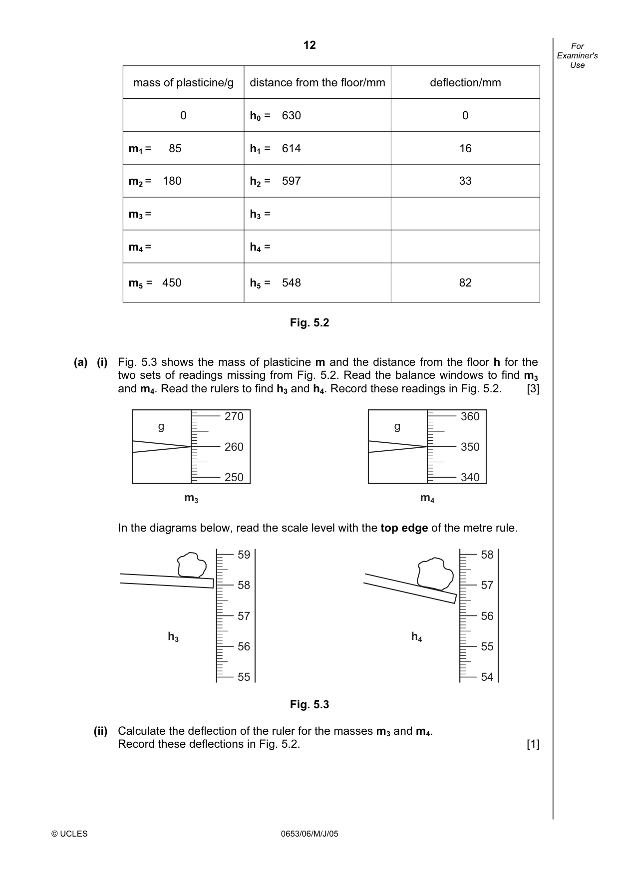 Cambridge IGCSE Science - Combined 0653 2005 May/June Paper 6 · Variant 1 question paper, page 12 of 16