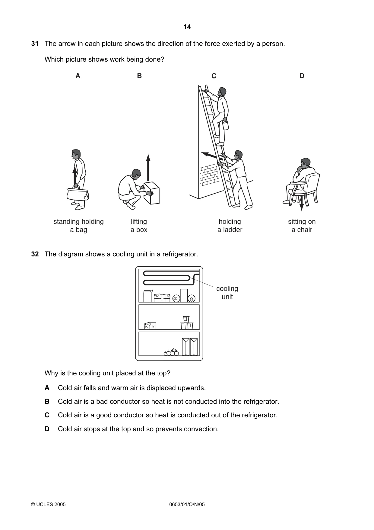 Cambridge IGCSE Science - Combined 0653 2005 Oct/Nov Paper 1 · Variant 1 question paper, page 14 of 20