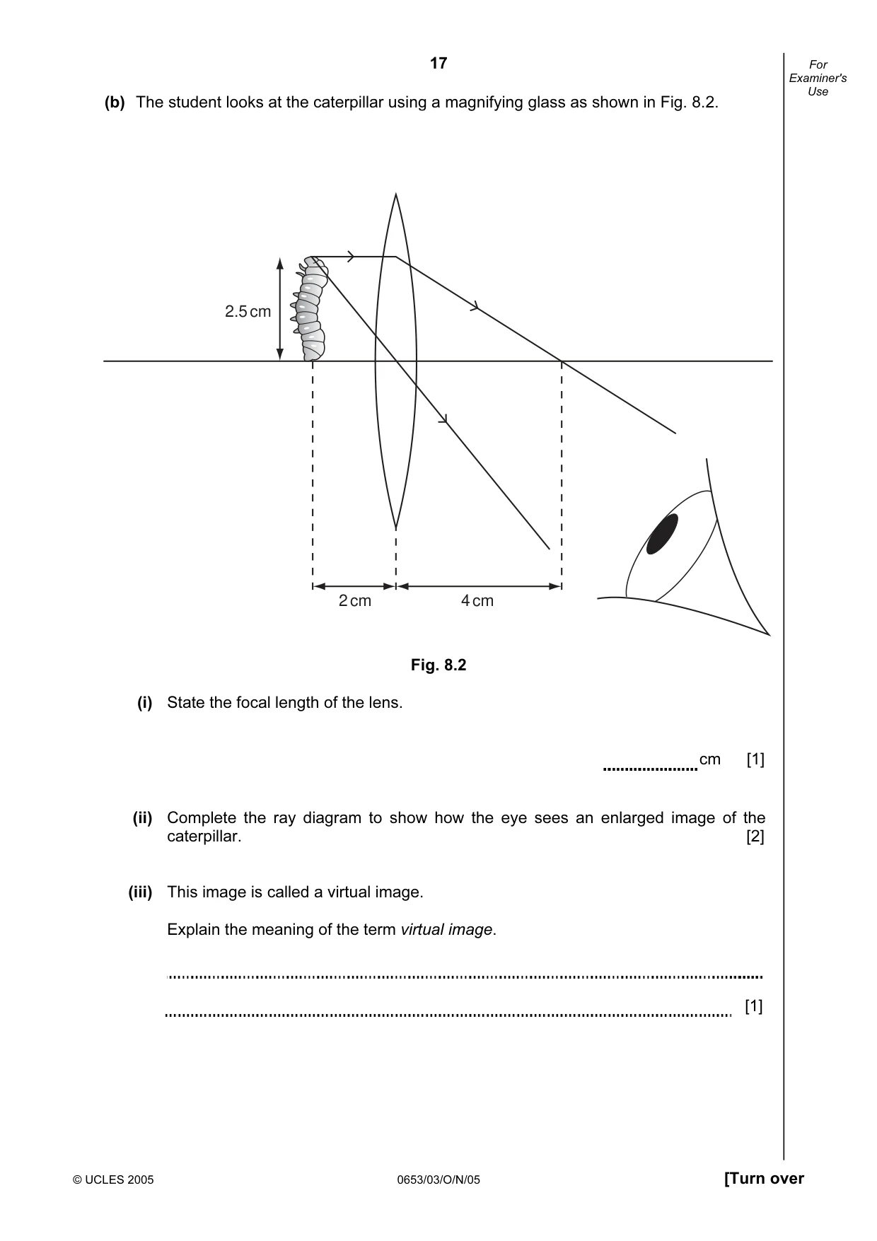 Cambridge IGCSE Science - Combined 0653 2005 Oct/Nov Paper 3 · Variant 1 question paper, page 17 of 20