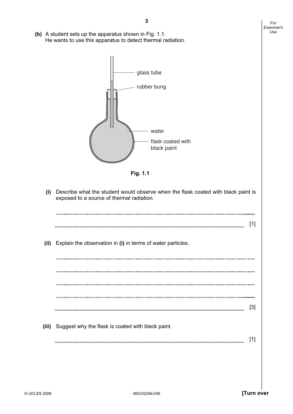 Cambridge IGCSE Science - Combined 0653 2006 May/June Paper 2 · Variant 1 question paper, page 3 of 20