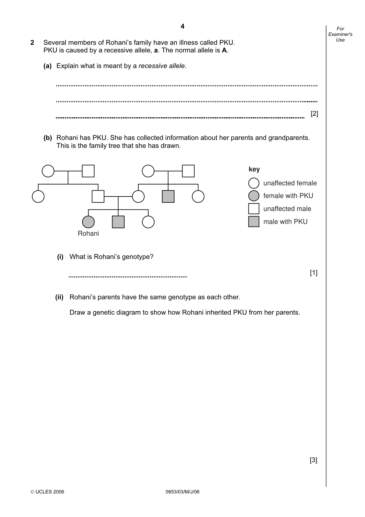 Cambridge IGCSE Science - Combined 0653 2006 May/June Paper 3 · Variant 1 question paper, page 4 of 24