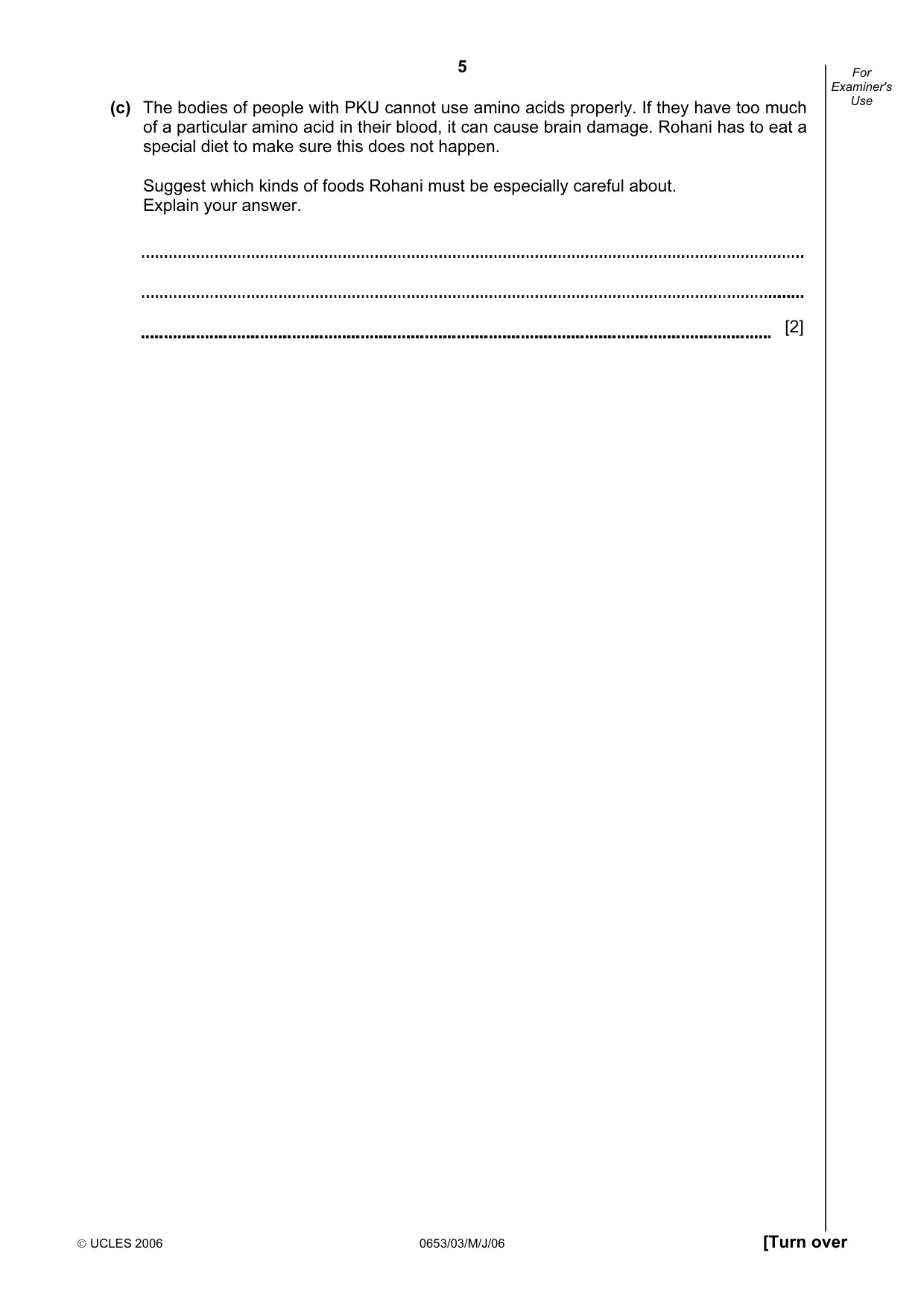 Cambridge IGCSE Science - Combined 0653 2006 May/June Paper 3 · Variant 1 question paper, page 5 of 24
