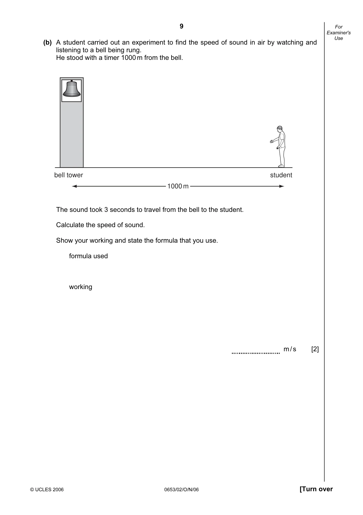 Cambridge IGCSE Science - Combined 0653 2006 Oct/Nov Paper 2 · Variant 1 question paper, page 9 of 20