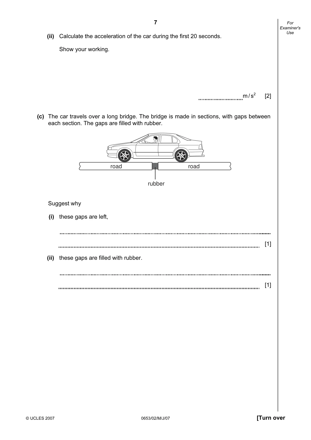 Cambridge IGCSE Science - Combined 0653 2007 May/June Paper 2 · Variant 1 question paper, page 7 of 20