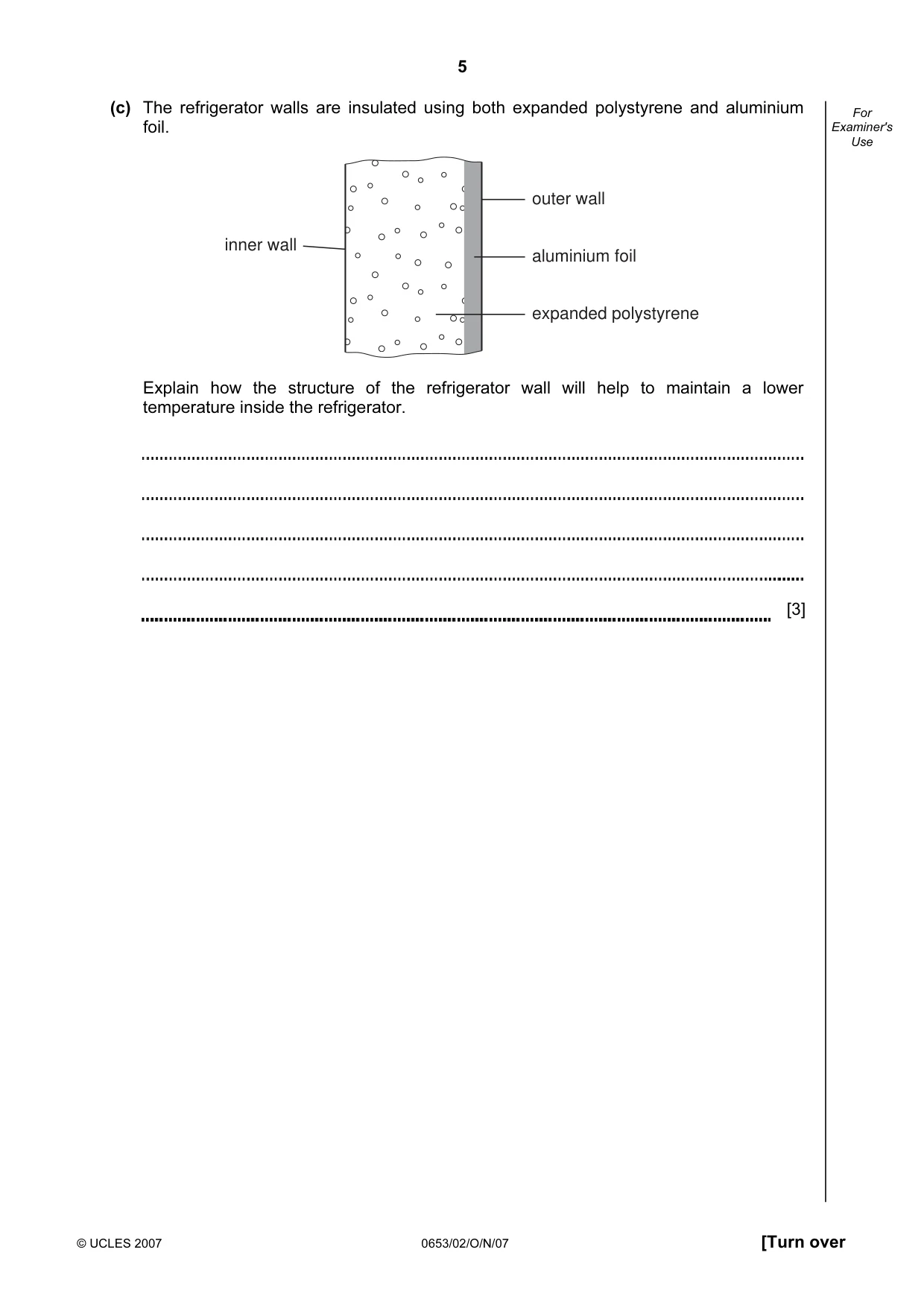 Cambridge IGCSE Science - Combined 0653 2007 Oct/Nov Paper 2 · Variant 1 question paper, page 5 of 20