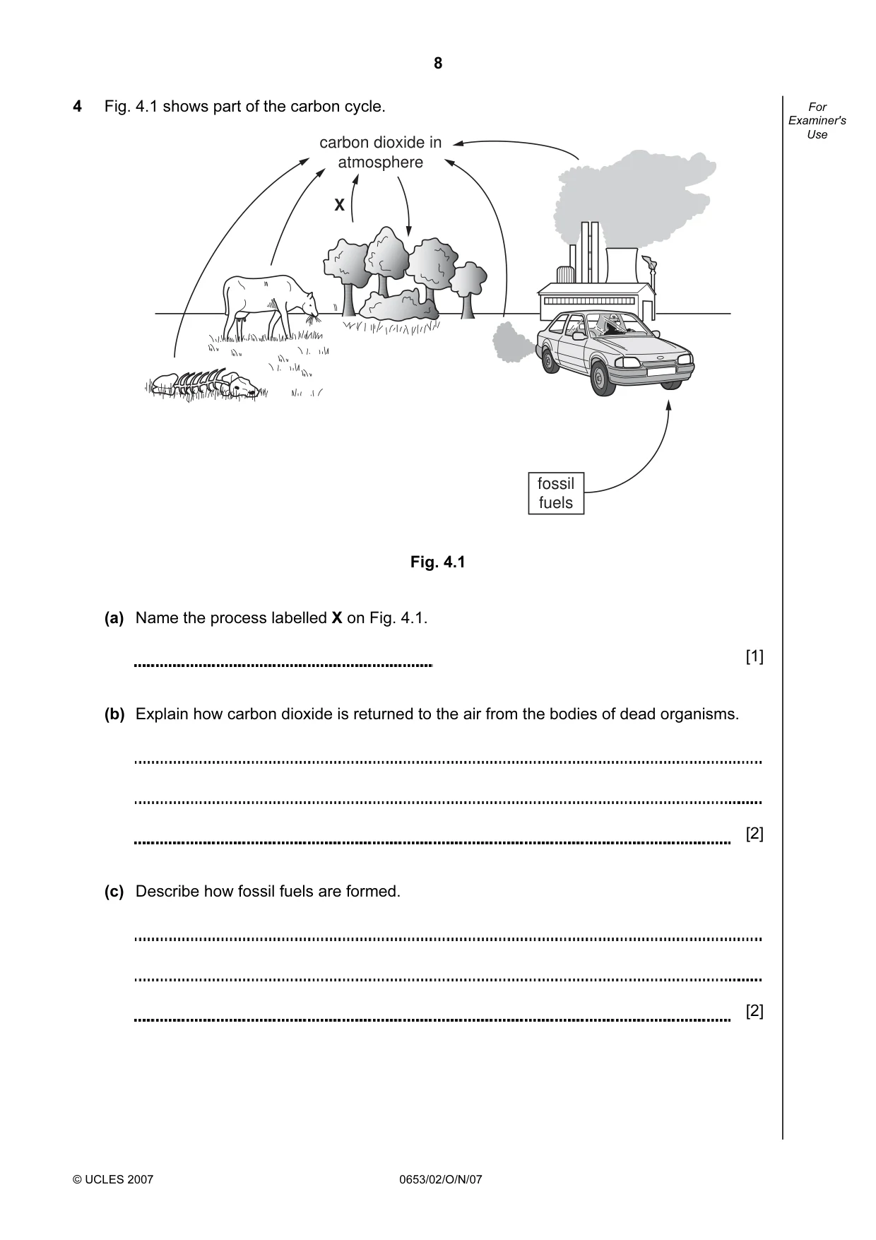 Cambridge IGCSE Science - Combined 0653 2007 Oct/Nov Paper 2 · Variant 1 question paper, page 8 of 20