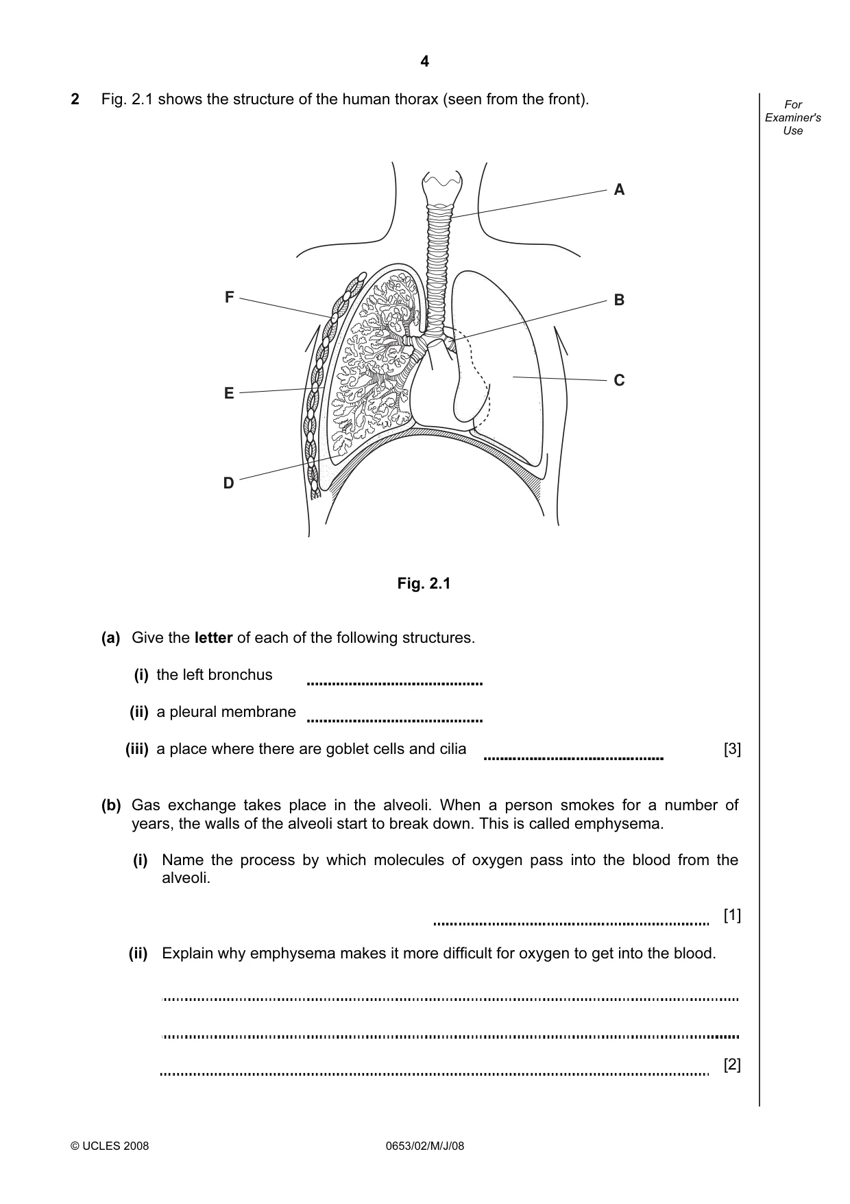 Cambridge IGCSE Science - Combined 0653 2008 May/June Paper 2 · Variant 1 question paper, page 4 of 20