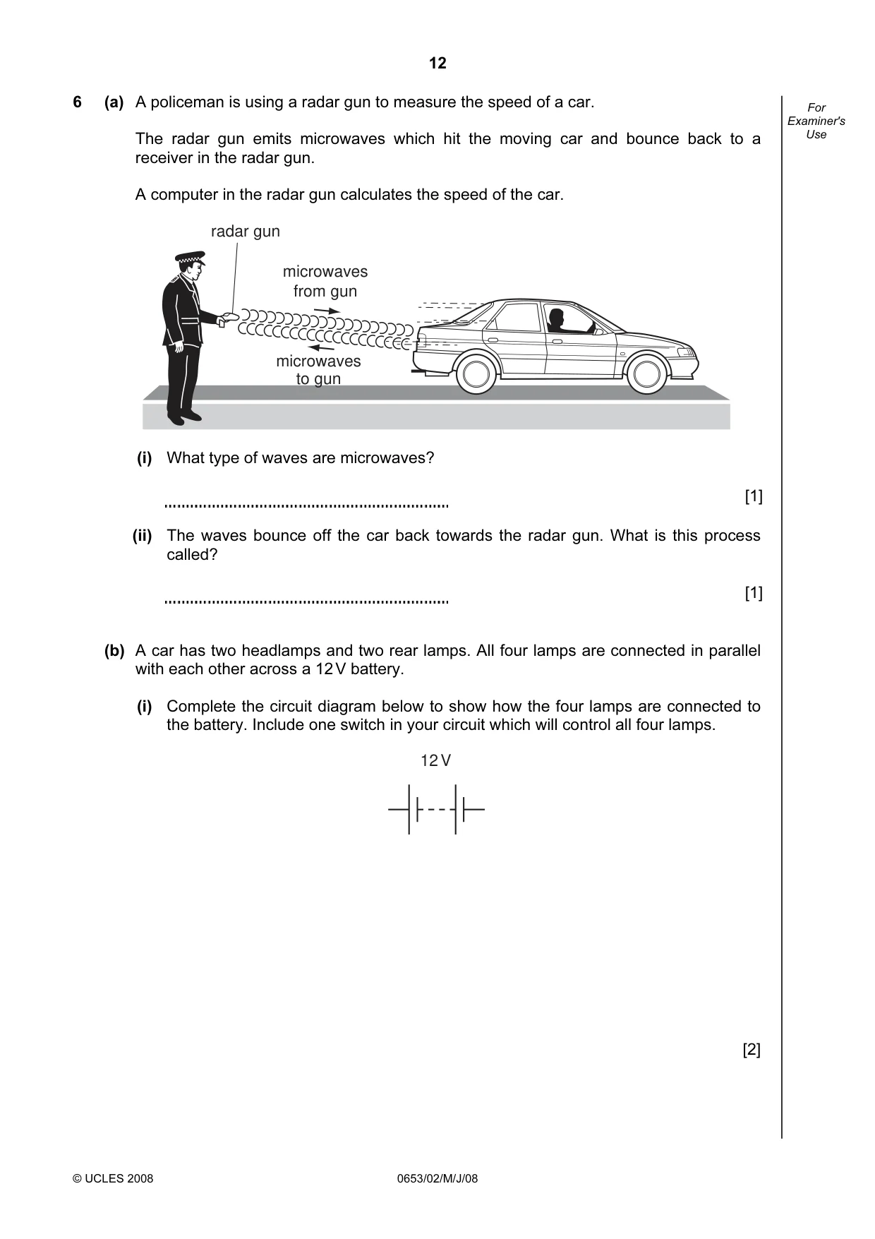 Cambridge IGCSE Science - Combined 0653 2008 May/June Paper 2 · Variant 1 question paper, page 12 of 20