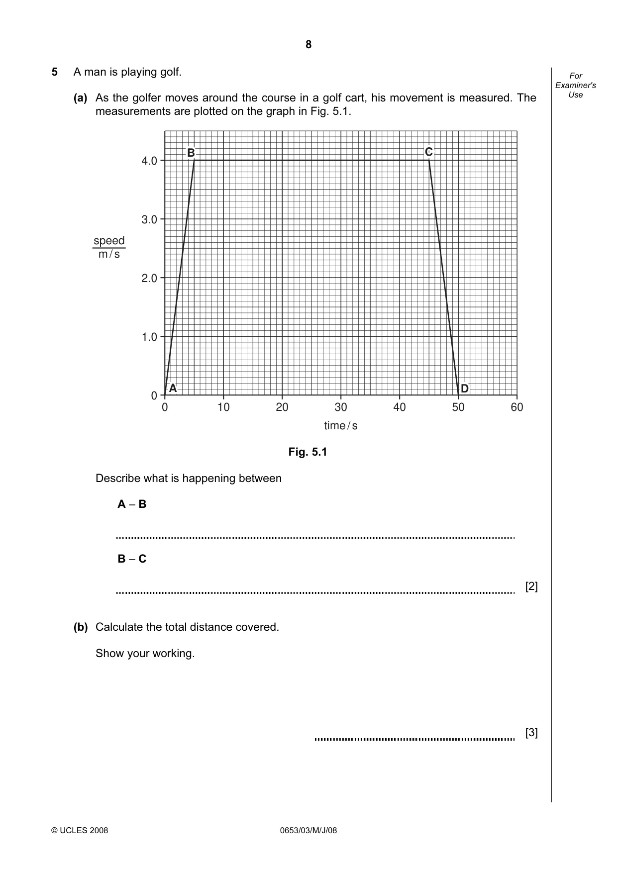 Cambridge IGCSE Science - Combined 0653 2008 May/June Paper 3 · Variant 1 question paper, page 8 of 20
