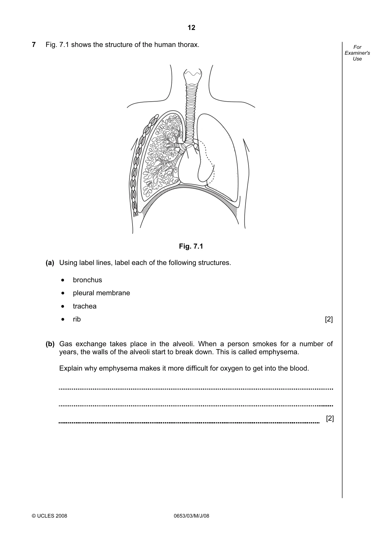 Cambridge IGCSE Science - Combined 0653 2008 May/June Paper 3 · Variant 1 question paper, page 12 of 20