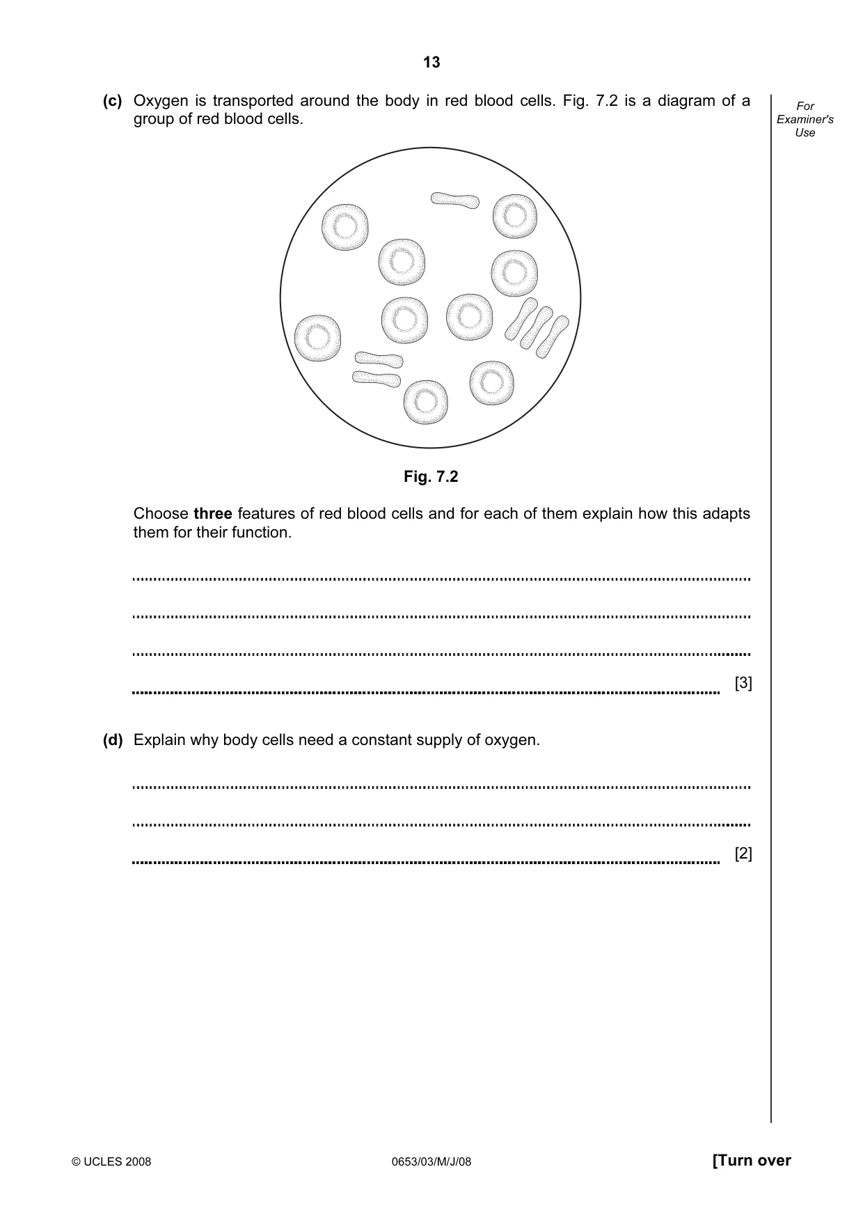 Cambridge IGCSE Science - Combined 0653 2008 May/June Paper 3 · Variant 1 question paper, page 13 of 20