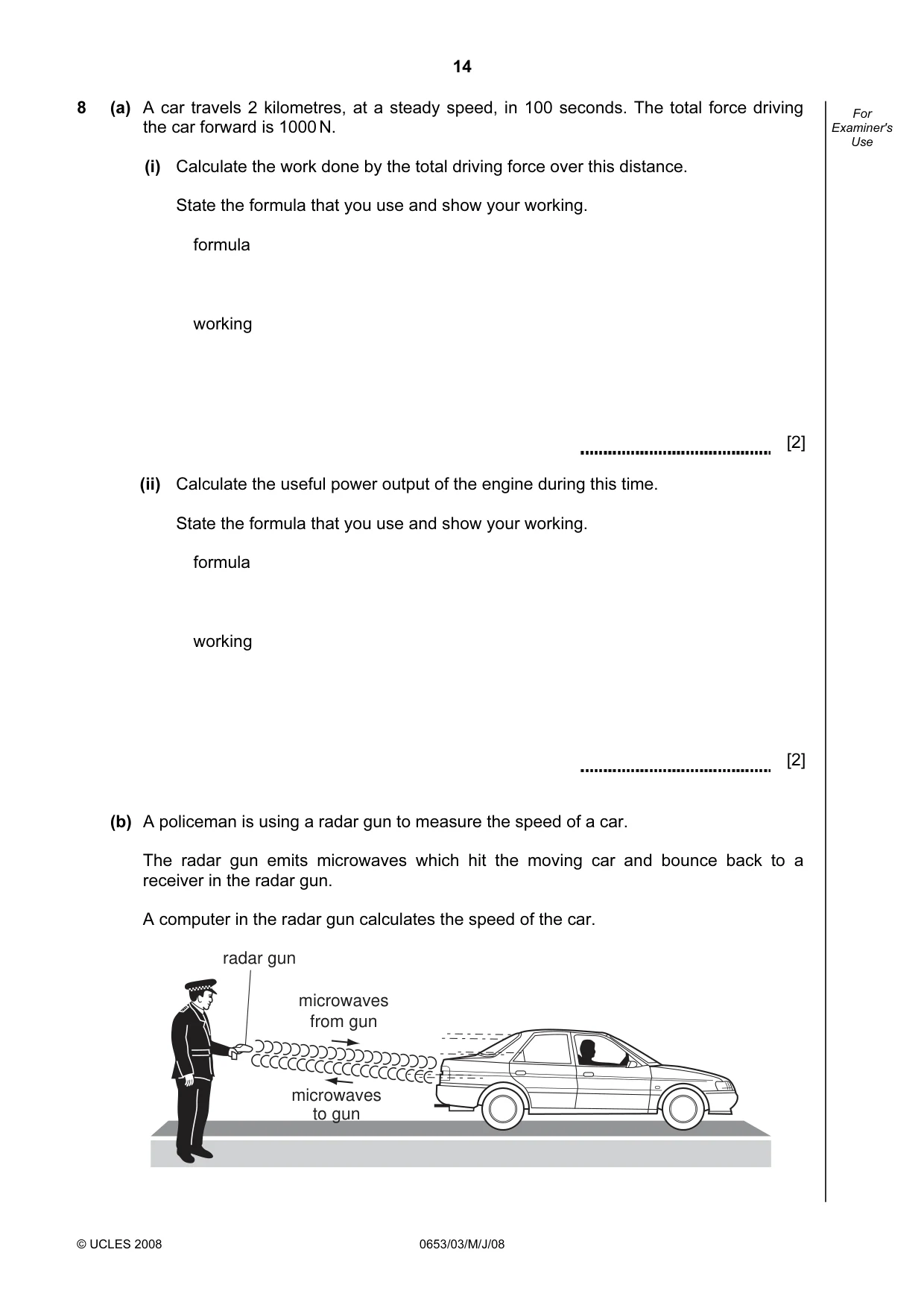 Cambridge IGCSE Science - Combined 0653 2008 May/June Paper 3 · Variant 1 question paper, page 14 of 20