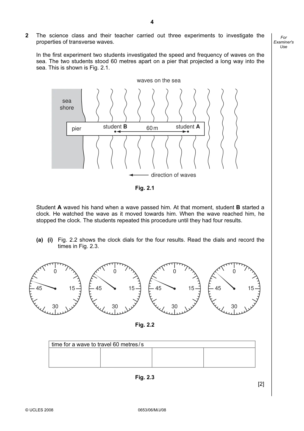 Cambridge IGCSE Science - Combined 0653 2008 May/June Paper 6 · Variant 1 question paper, page 4 of 20
