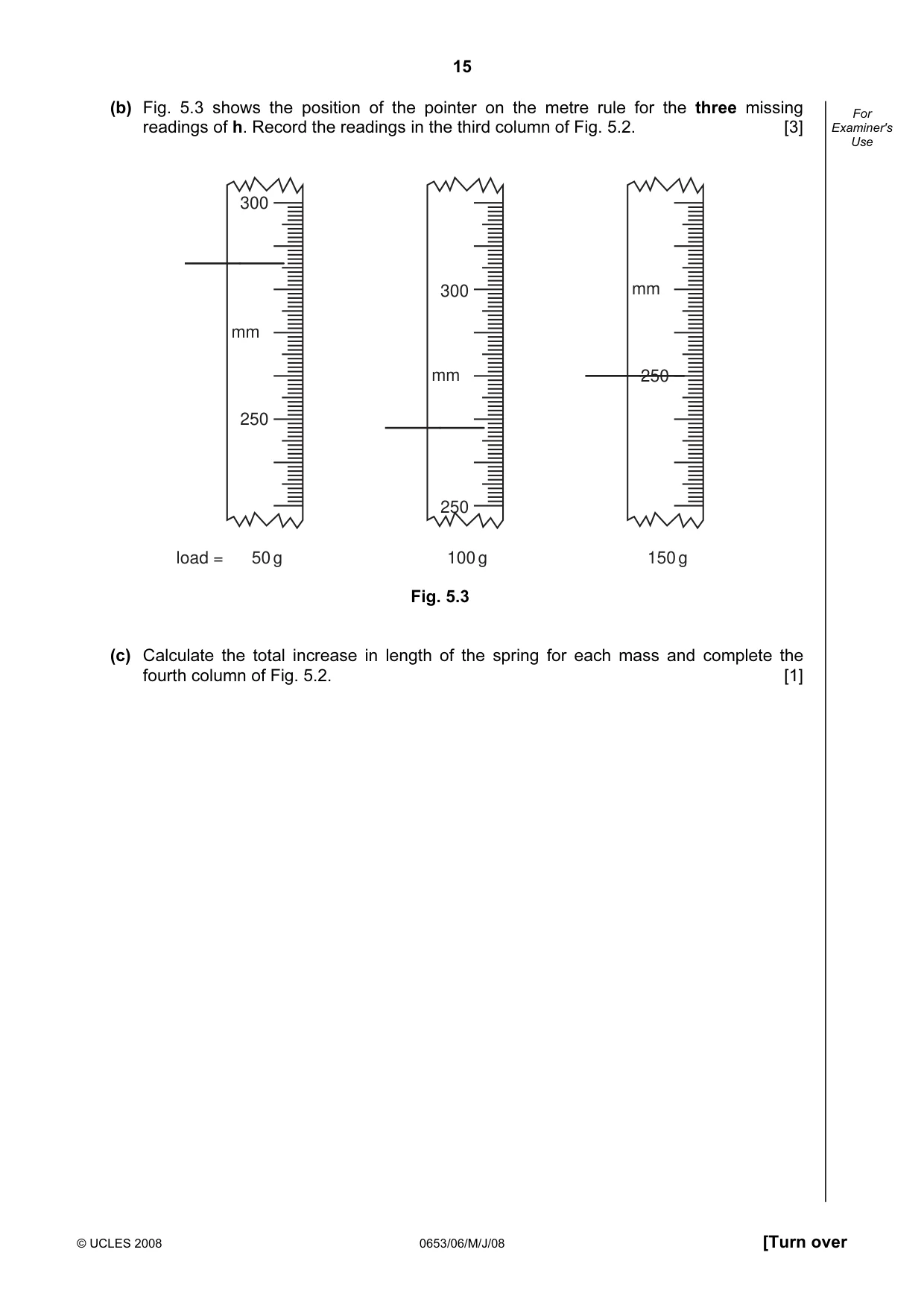Cambridge IGCSE Science - Combined 0653 2008 May/June Paper 6 · Variant 1 question paper, page 15 of 20