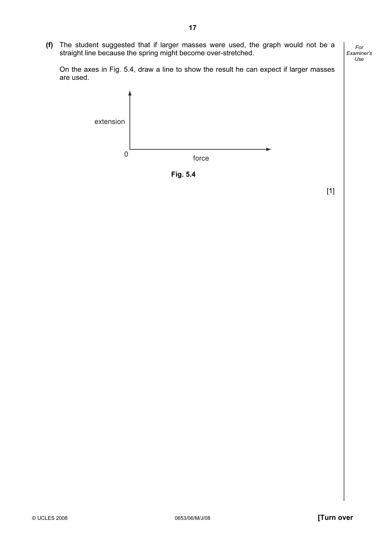 Cambridge IGCSE Science - Combined 0653 2008 May/June Paper 6 · Variant 1 question paper, page 17 of 20