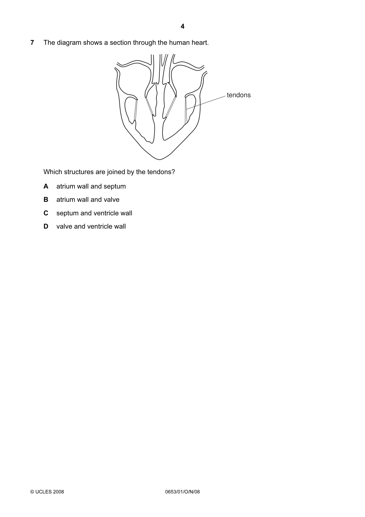 Cambridge IGCSE Science - Combined 0653 2008 Oct/Nov Paper 1 · Variant 1 question paper, page 4 of 20
