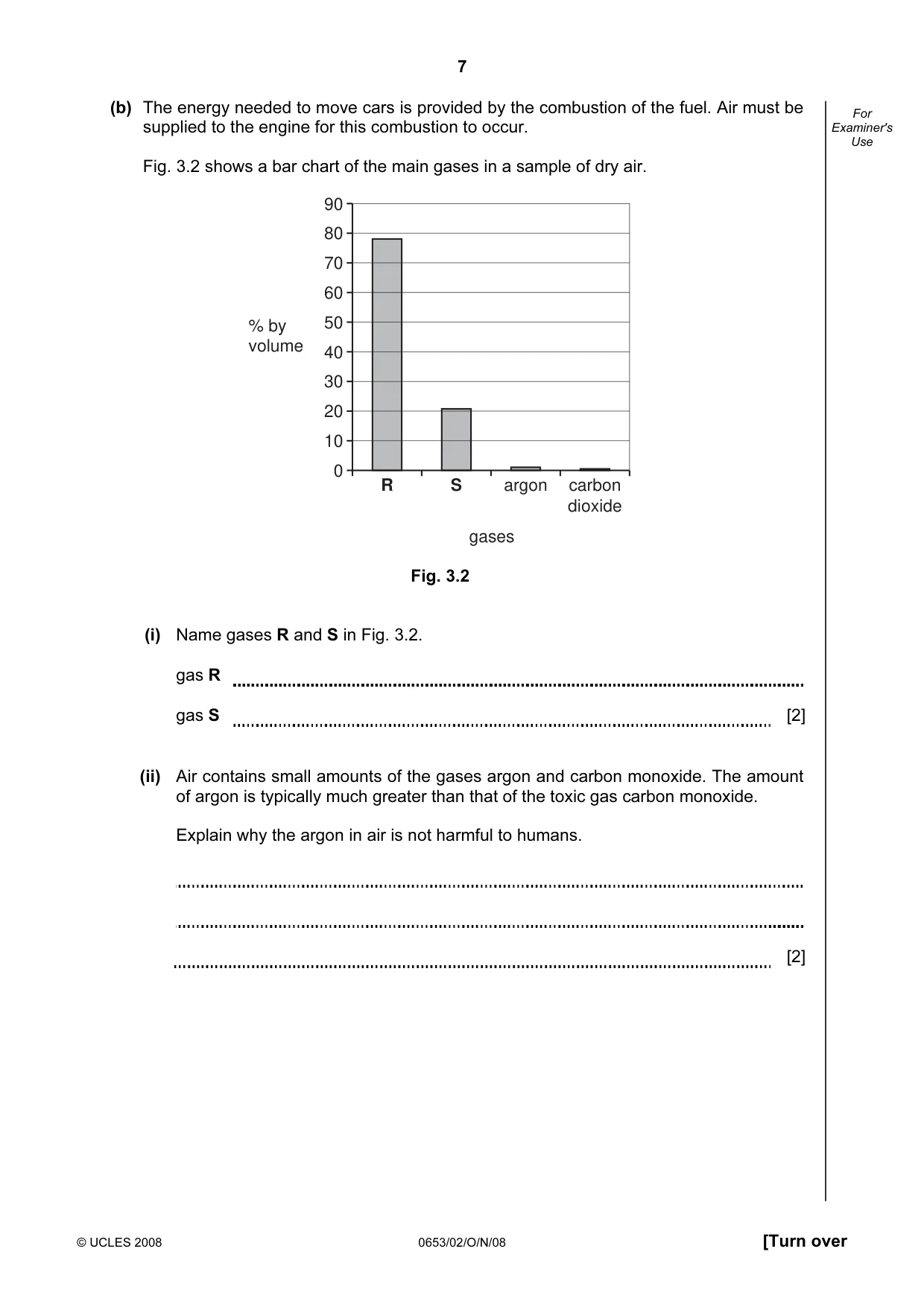 Cambridge IGCSE Science - Combined 0653 2008 Oct/Nov Paper 2 · Variant 1 question paper, page 7 of 20