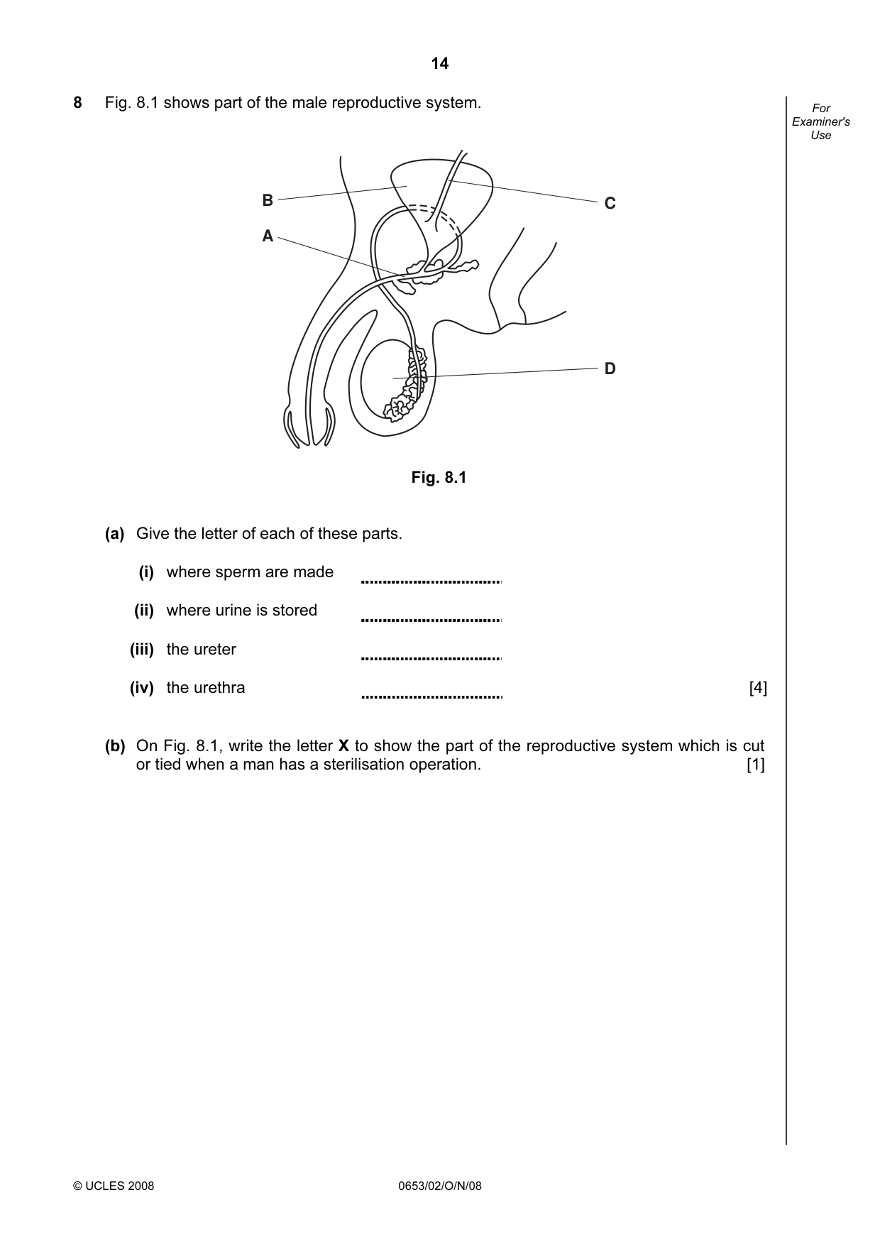 Cambridge IGCSE Science - Combined 0653 2008 Oct/Nov Paper 2 · Variant 1 question paper, page 14 of 20