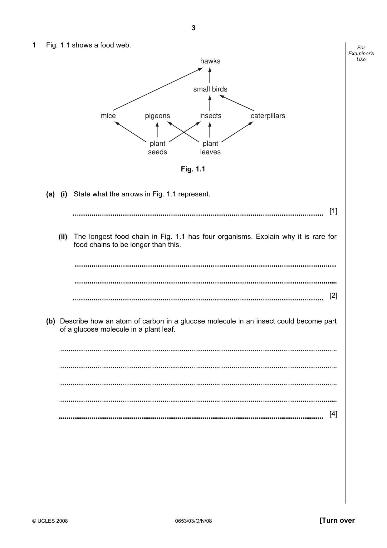 Cambridge IGCSE Science - Combined 0653 2008 Oct/Nov Paper 3 · Variant 1 question paper, page 3 of 20