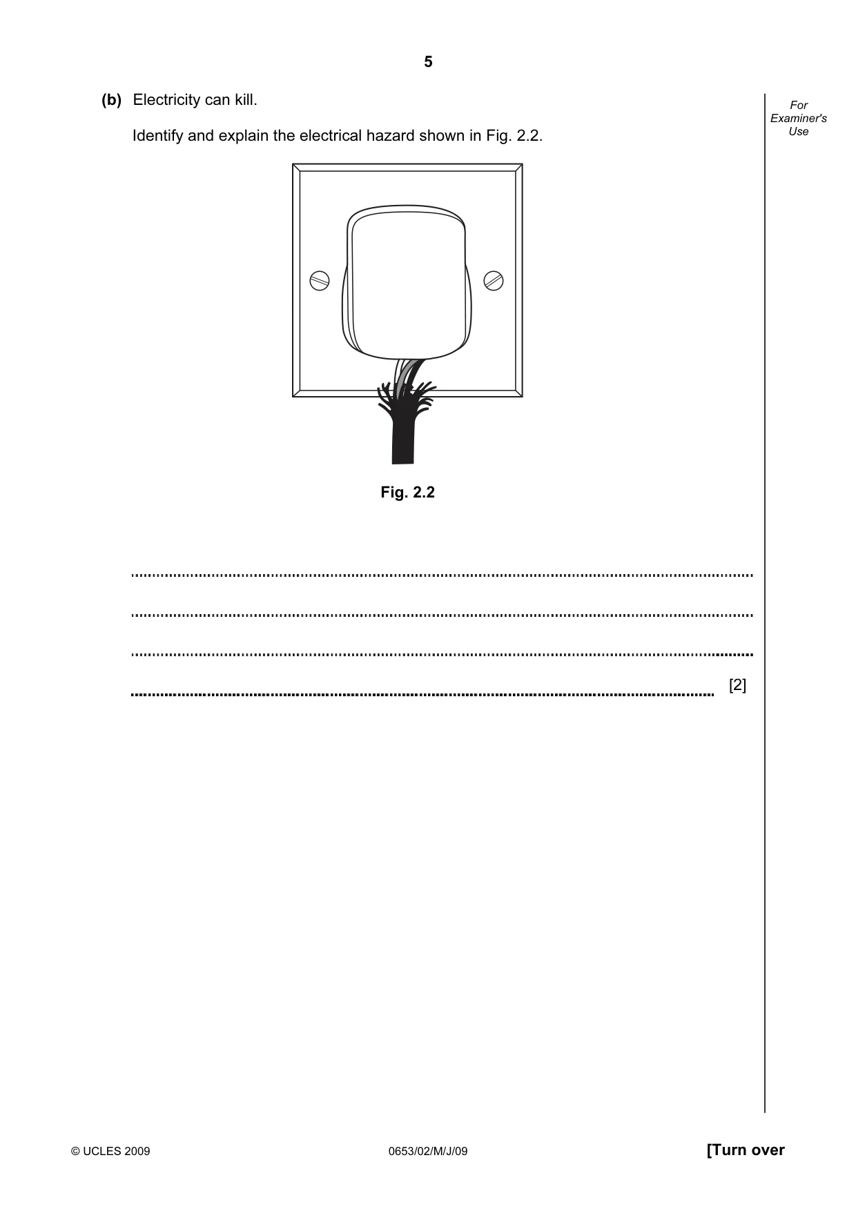Cambridge IGCSE Science - Combined 0653 2009 May/June Paper 2 · Variant 1 question paper, page 5 of 24