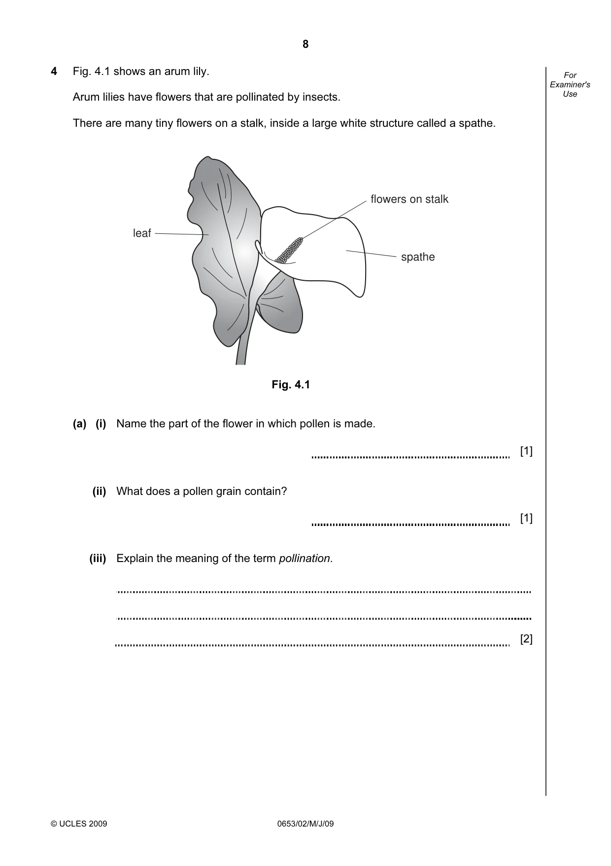 Cambridge IGCSE Science - Combined 0653 2009 May/June Paper 2 · Variant 1 question paper, page 8 of 24