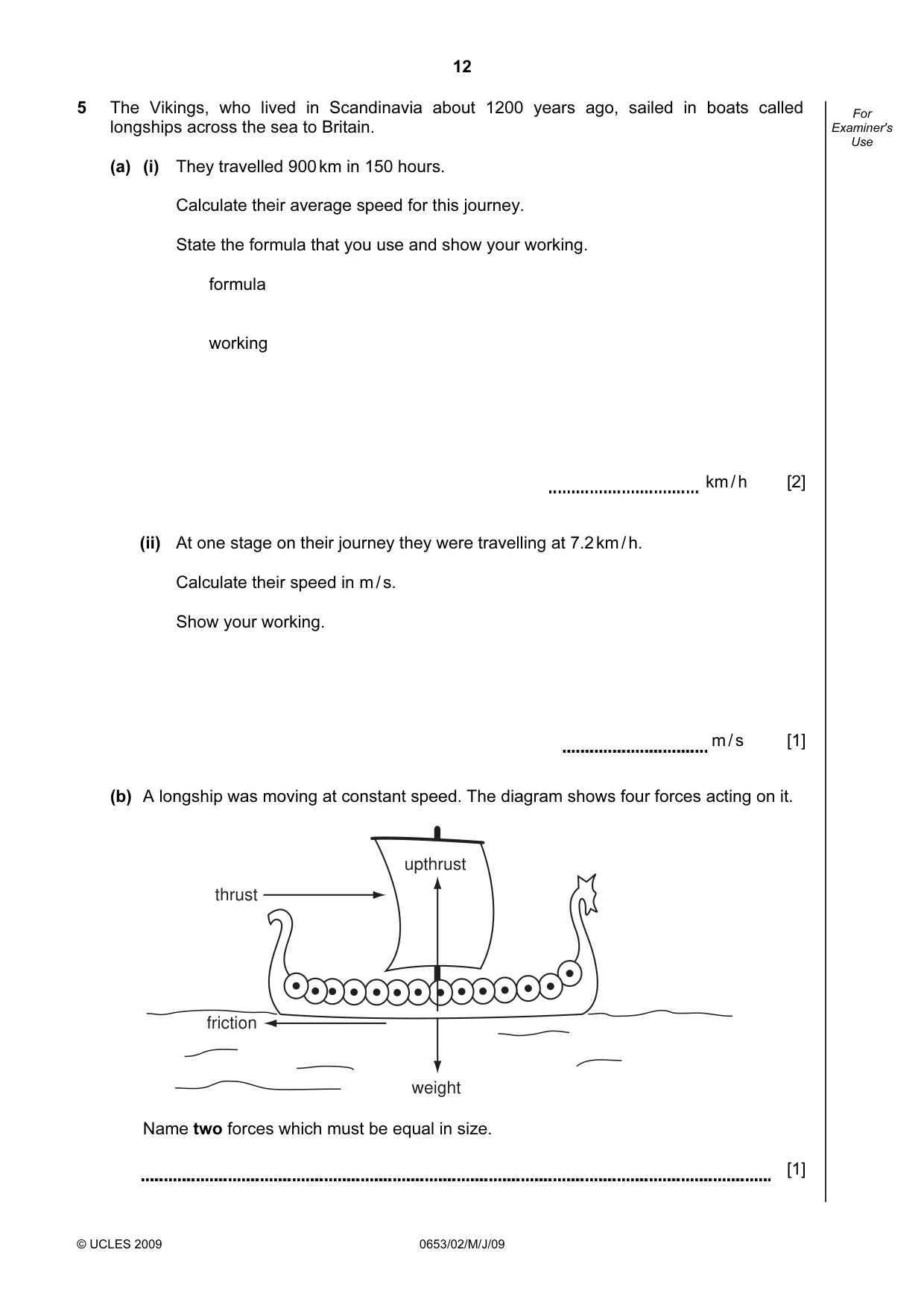 Cambridge IGCSE Science - Combined 0653 2009 May/June Paper 2 · Variant 1 question paper, page 12 of 24