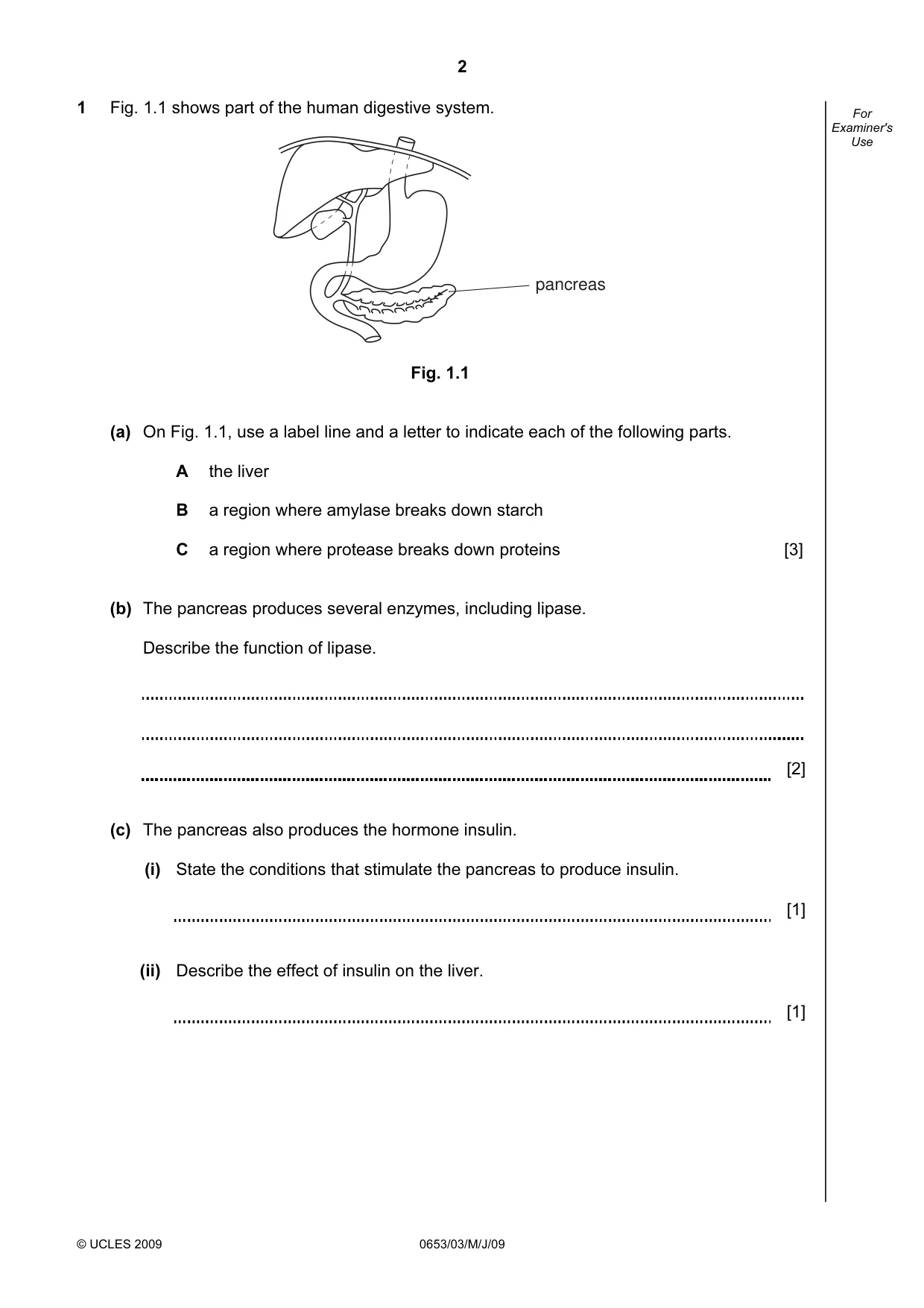 Cambridge IGCSE Science - Combined 0653 2009 May/June Paper 3 · Variant 1 question paper, page 2 of 24