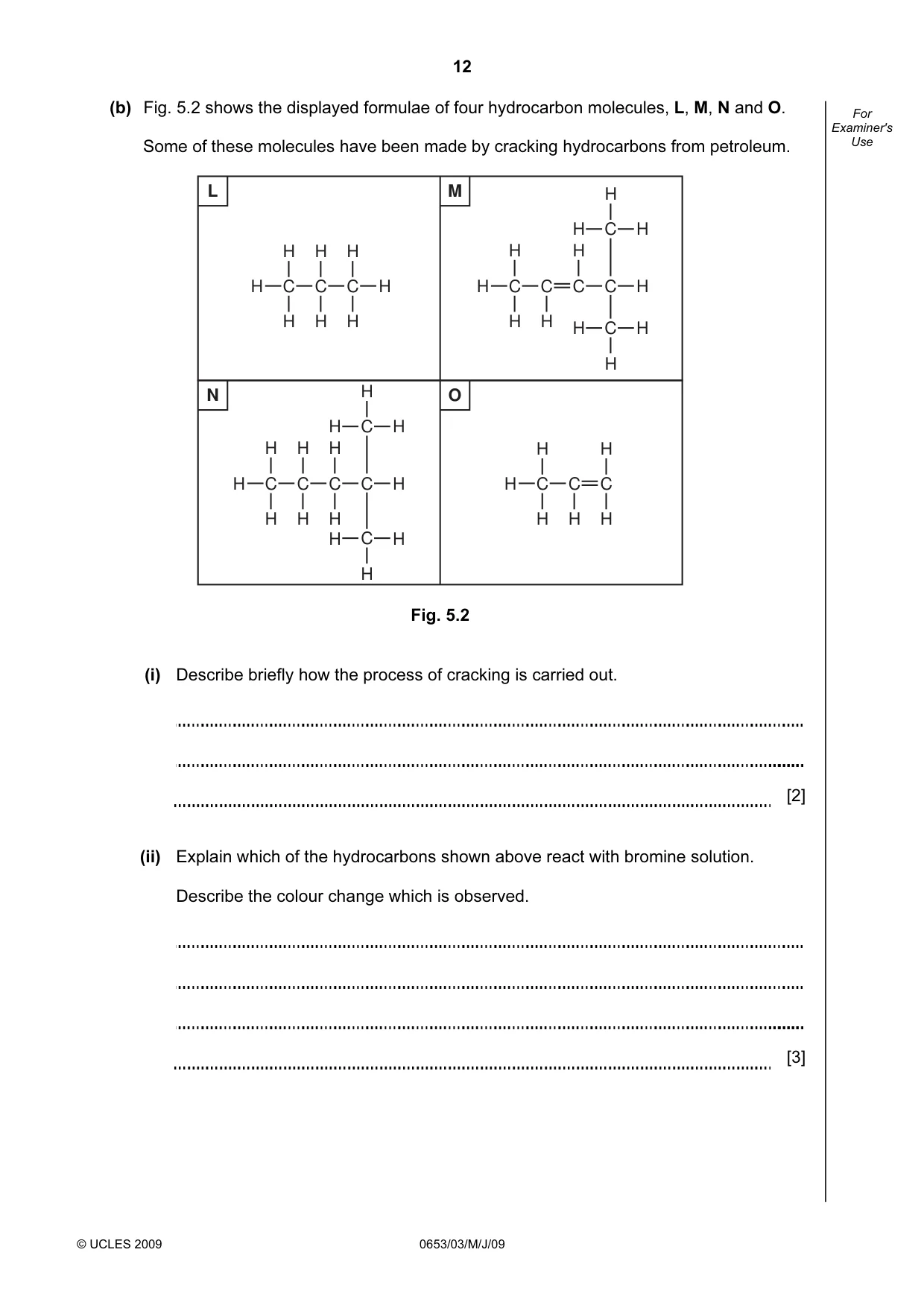 Cambridge IGCSE Science - Combined 0653 2009 May/June Paper 3 · Variant 1 question paper, page 12 of 24