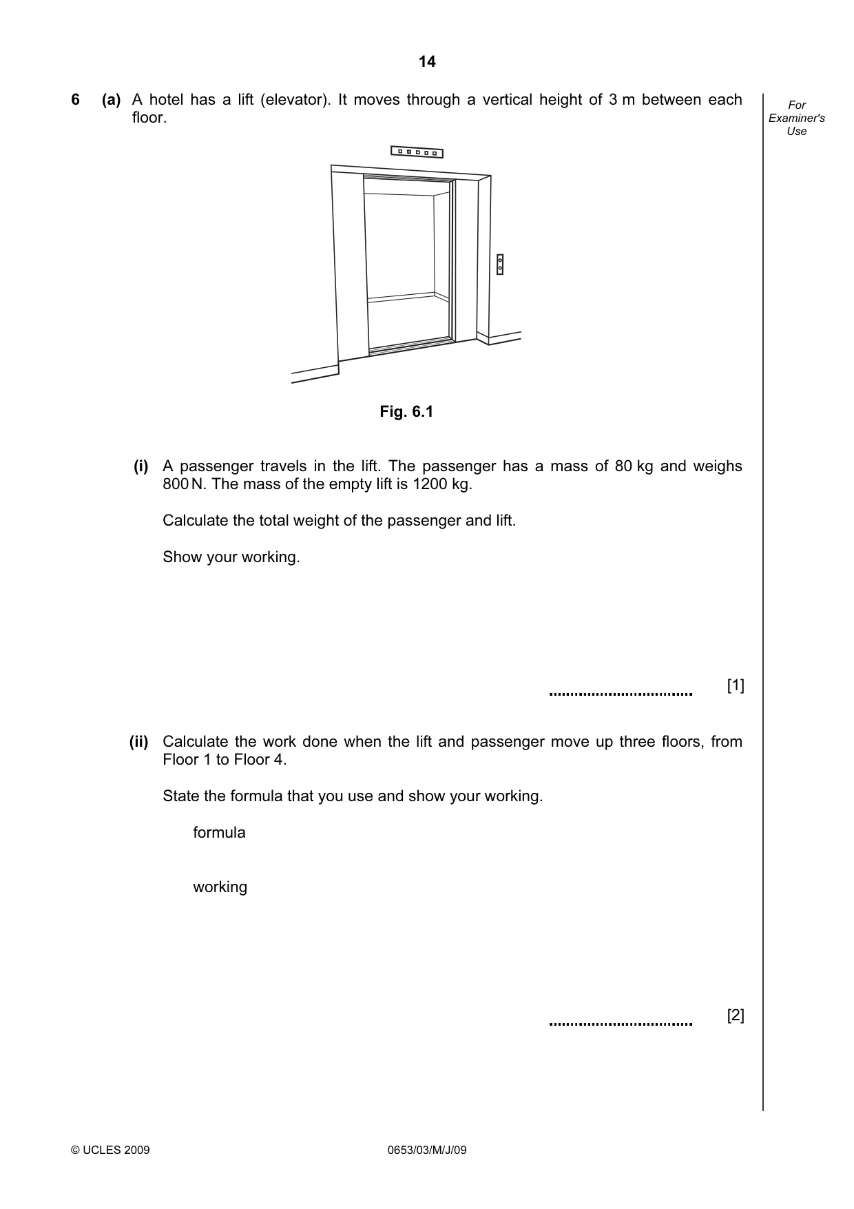 Cambridge IGCSE Science - Combined 0653 2009 May/June Paper 3 · Variant 1 question paper, page 14 of 24