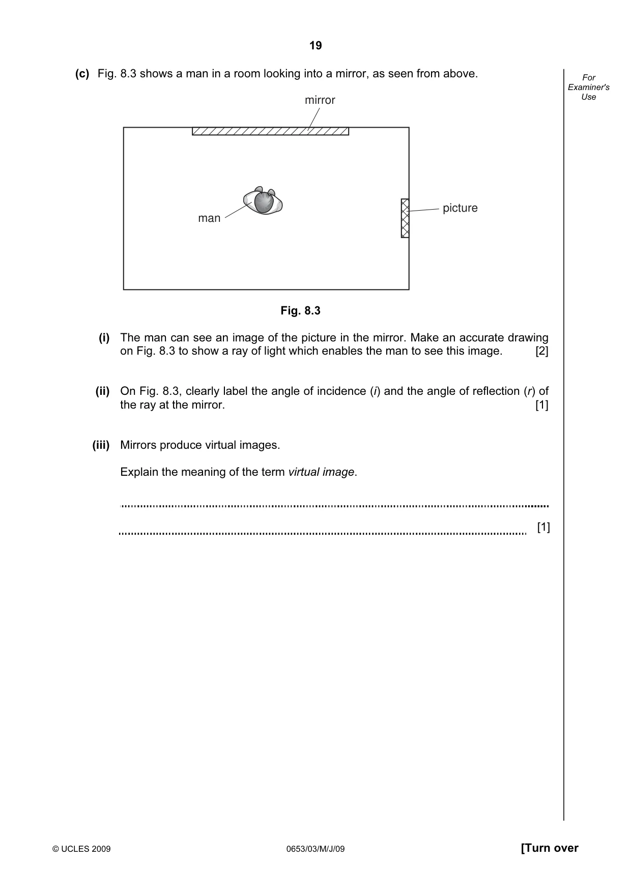 Cambridge IGCSE Science - Combined 0653 2009 May/June Paper 3 · Variant 1 question paper, page 19 of 24